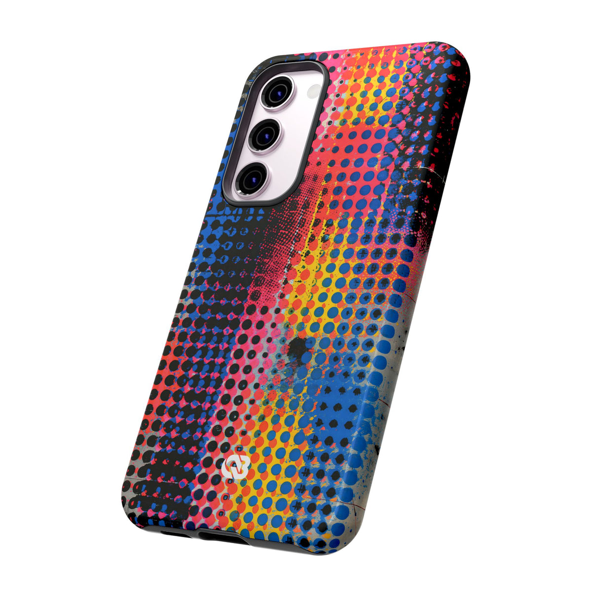 Chromatic Halftone Grid · Tough Phone Case for Samsung · Blue
