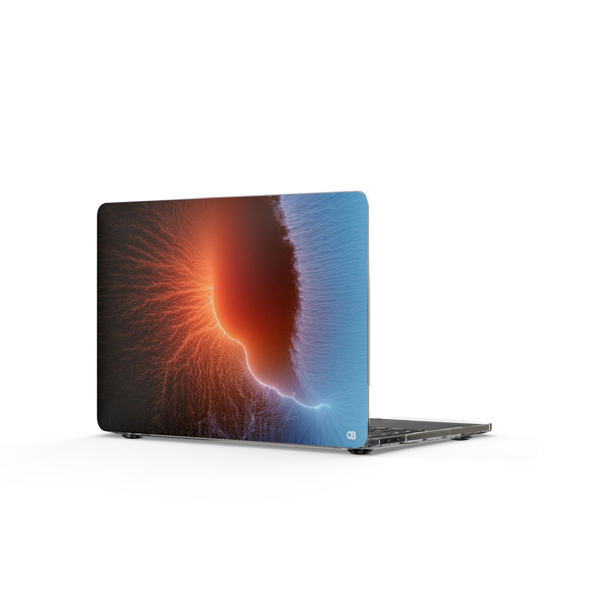 Thermal Aura Pulse · Clear Hard Case for MacBook · Blue