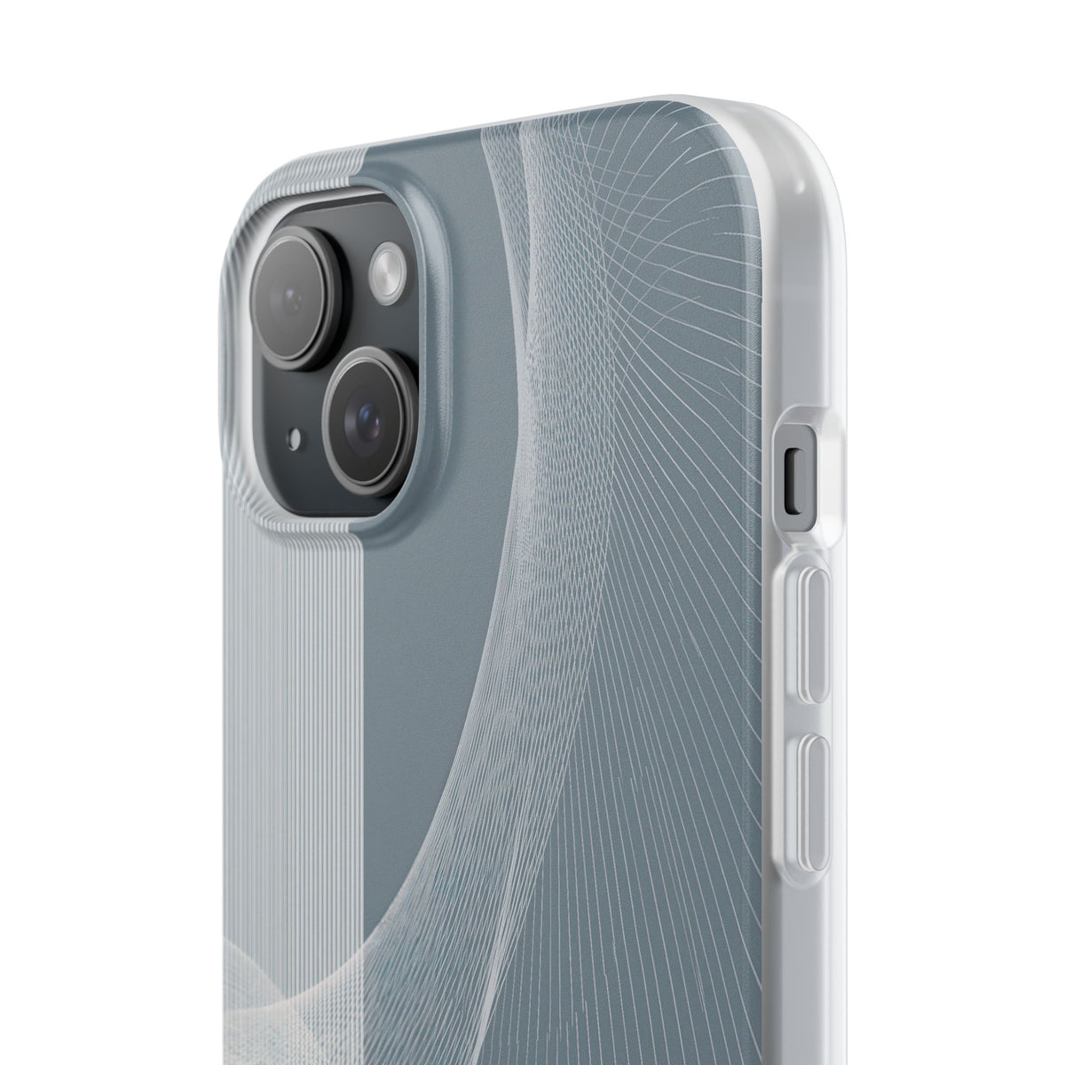 Grey Lite Phone Case for iPhone - Slate Mesh Horizon