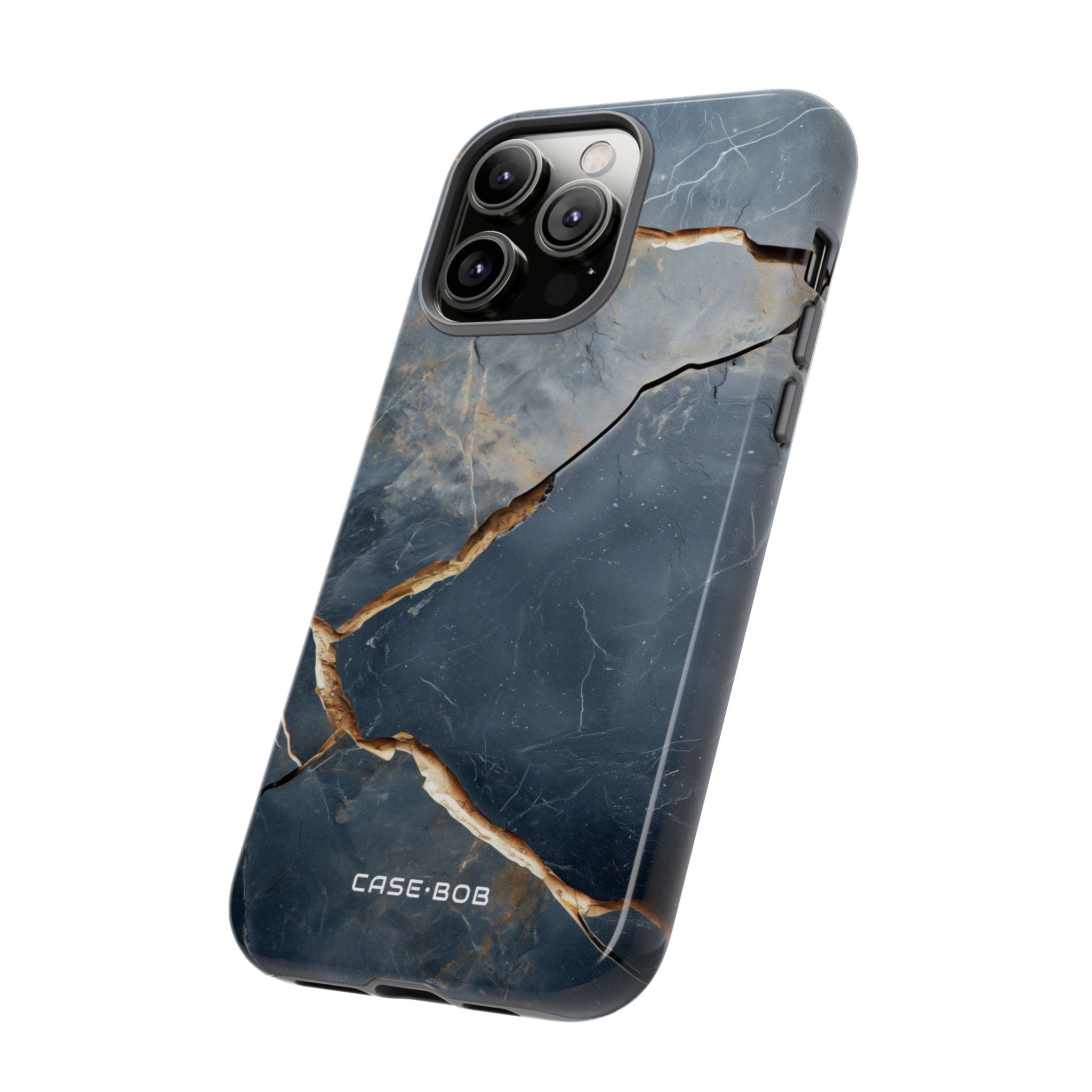 Jagged Vein Navy iPhone 14 Pro Max Case - Tough