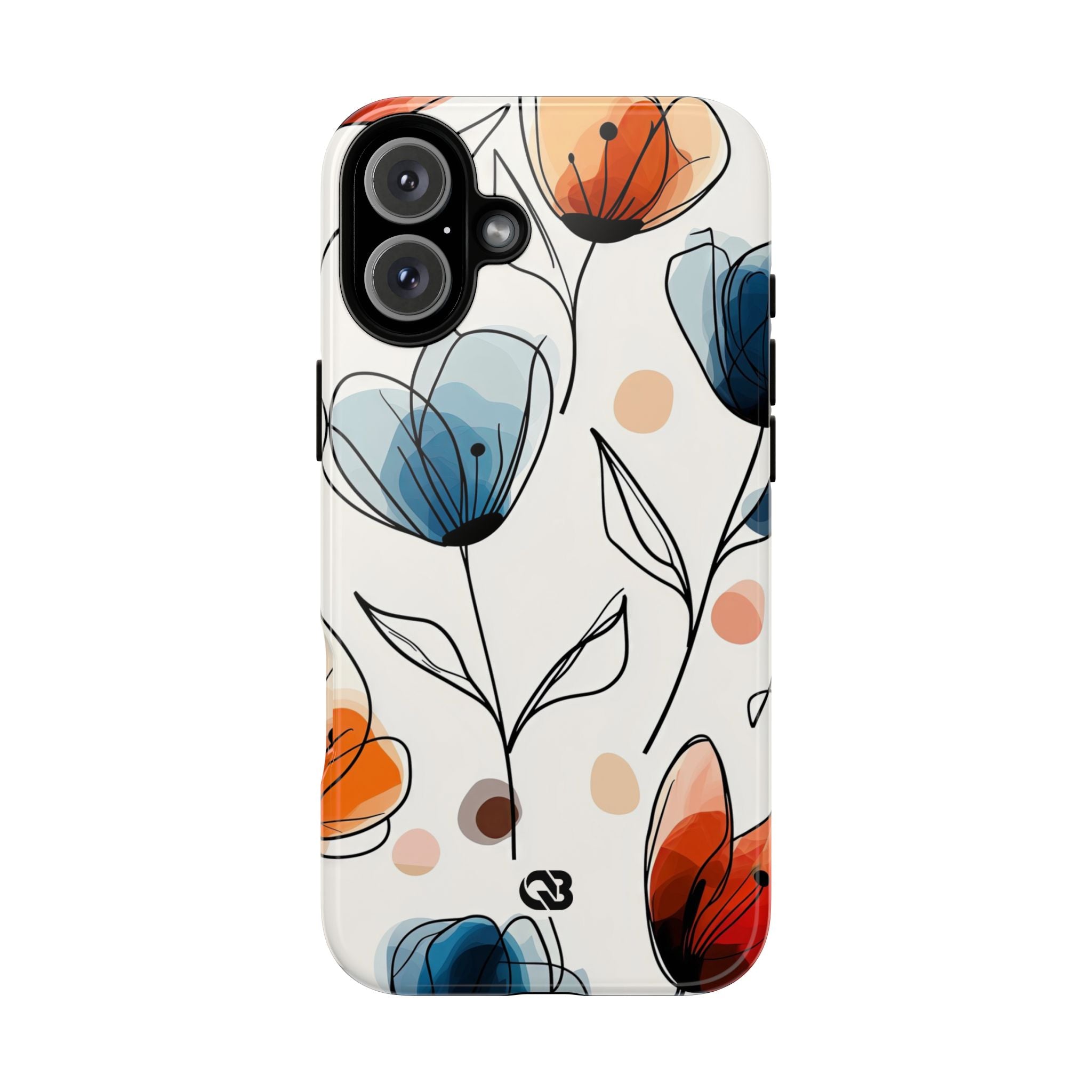 Ink Watercolor Tulips · Tough Case for iPhone