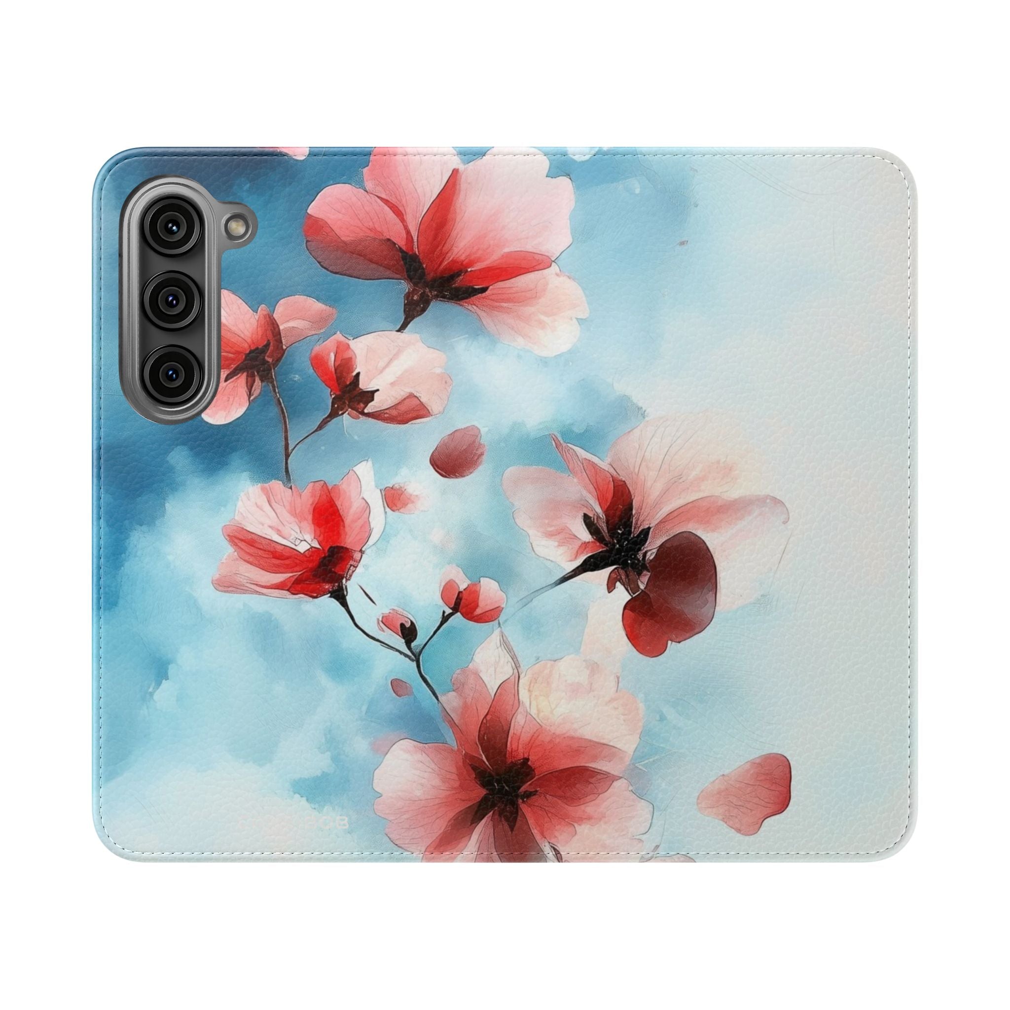 Roze Bloom Drift - Samsung S23 Case - Portemonnee