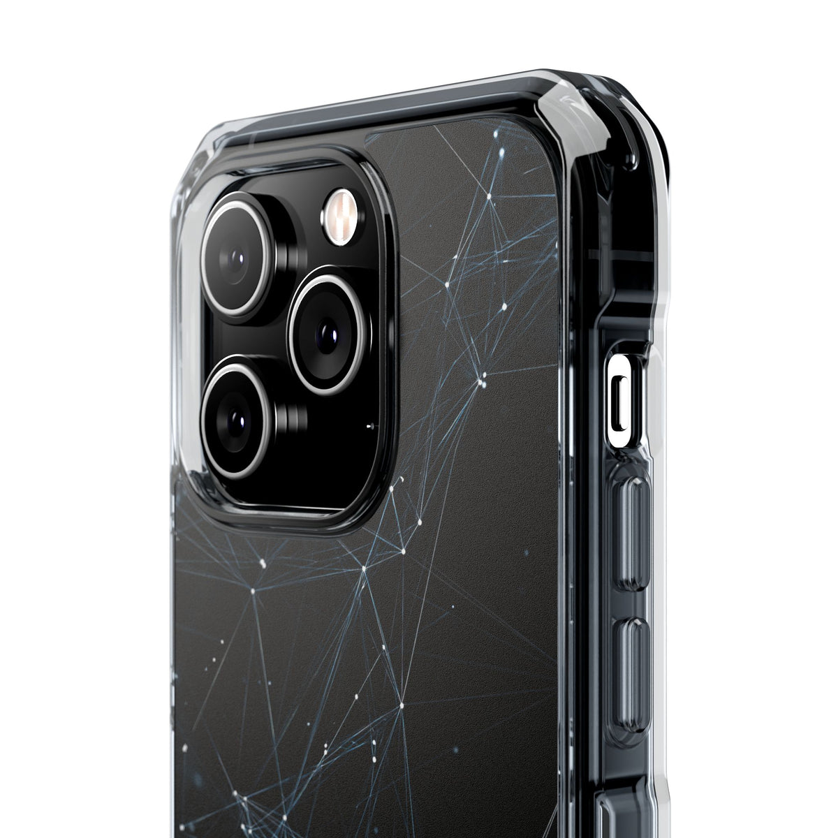 Black Impact MagSafe Phone Case for iPhone - Arctic Neural Mesh