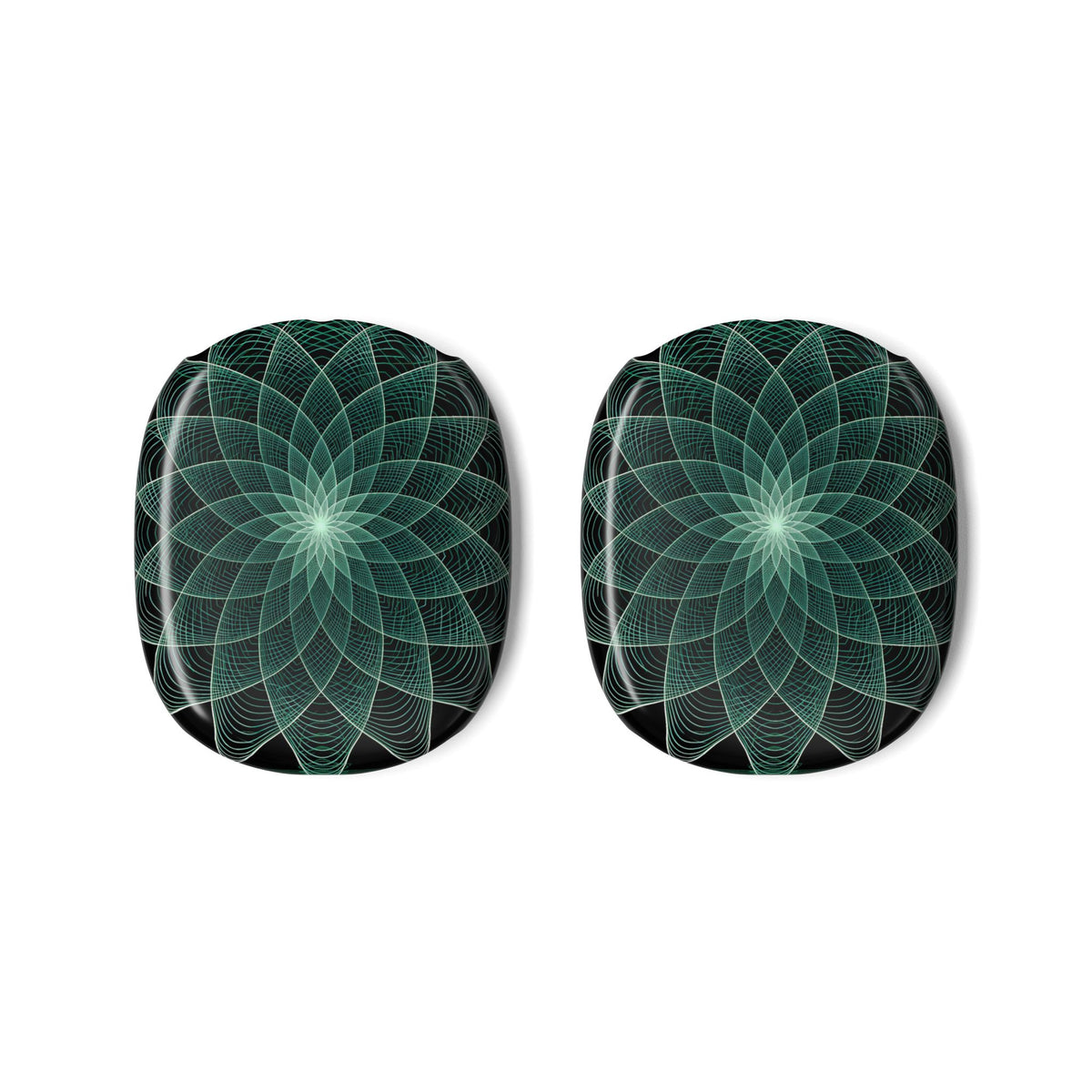 Verdant Harmonic Bloom · Hard Case for AirPods Max · Black
