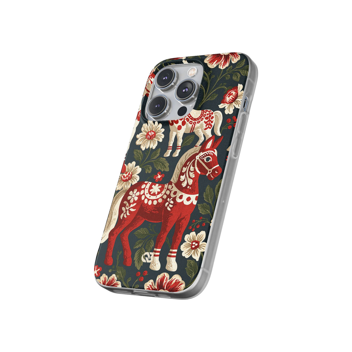 Nordic Dala Meadow · Lite Phone Case for iPhone · Red
