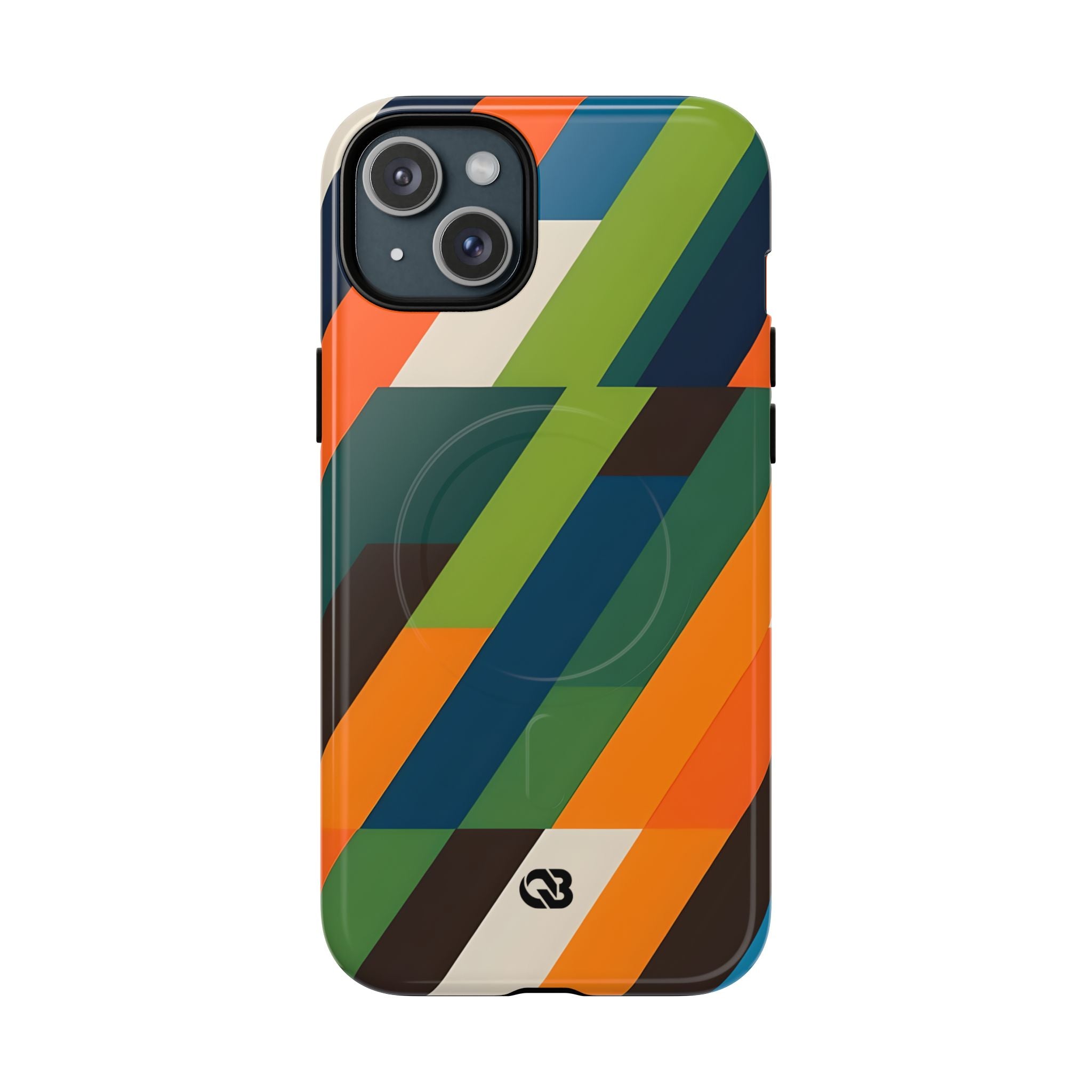 Angled Retro Mosaic · Tough+ Phone Case for iPhone · Magsafe