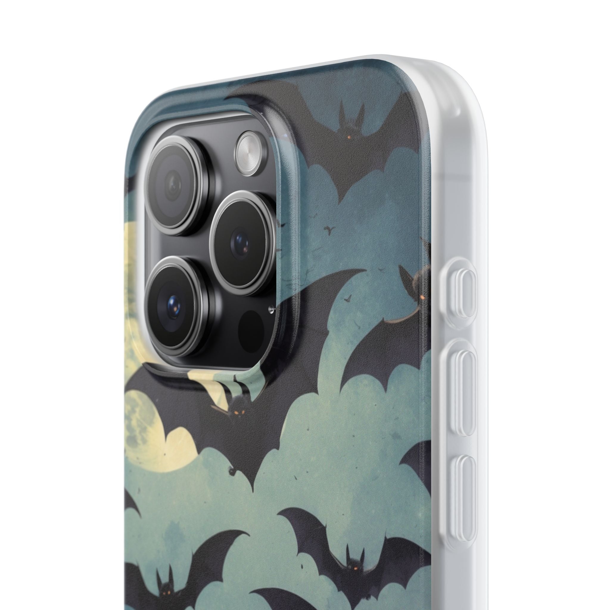 Lysande fladdermus-svärm iPhone 15 Pro Skal - Mjukt