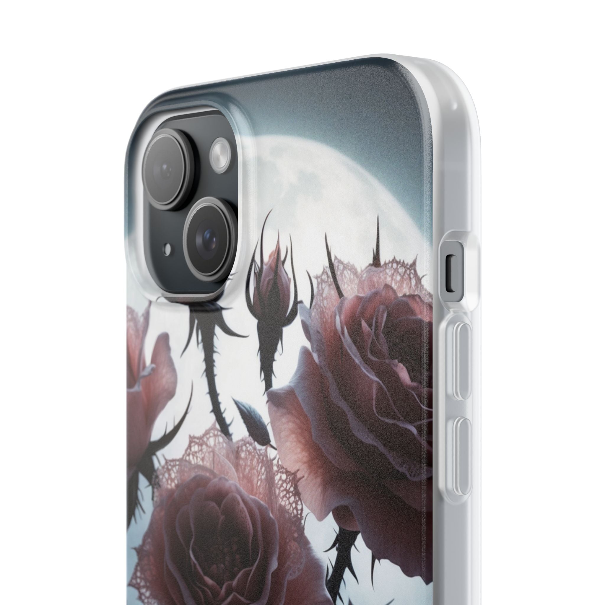 Lunar Lace Petals · Soft Coque de téléphone pour iPhone