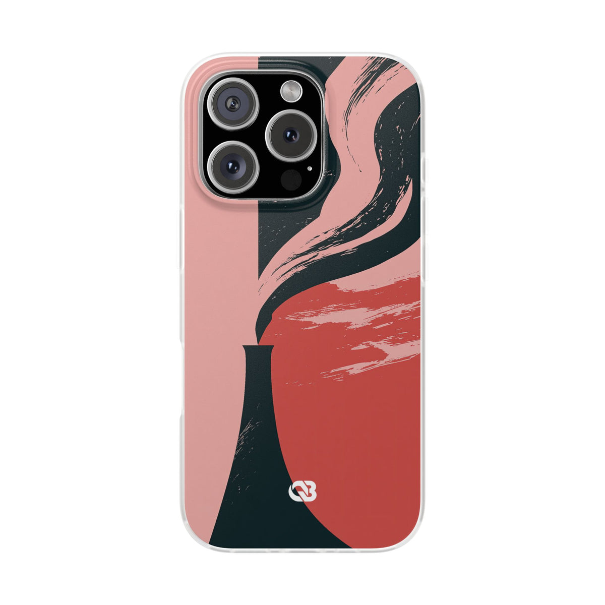 Pink Lite Phone Case for iPhone - Cinder Rose Plume
