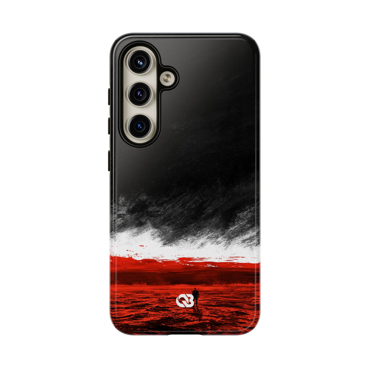 Crimson Horizon · Tough Phone Case for Samsung · Black