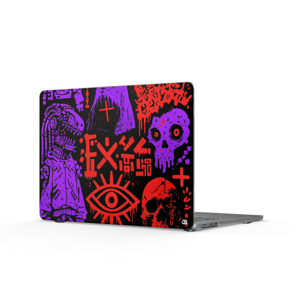 Underground Cyber Glyphs · Clear Hard Case for MacBook · Black