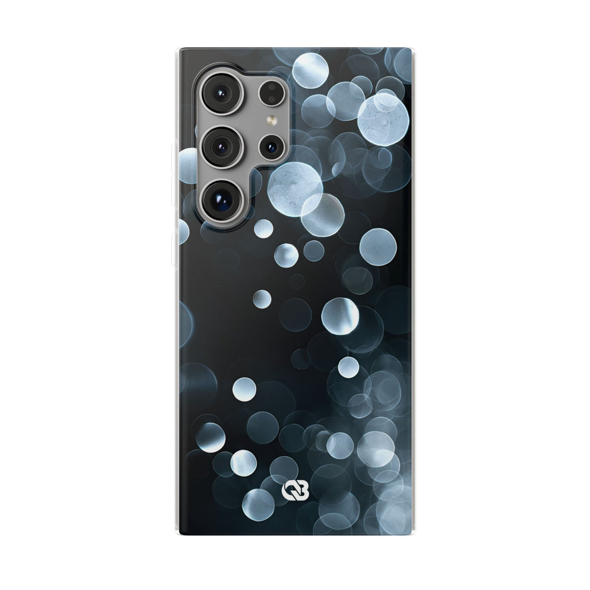 Black Lite Phone Case for Samsung - Silver Orbit Glow