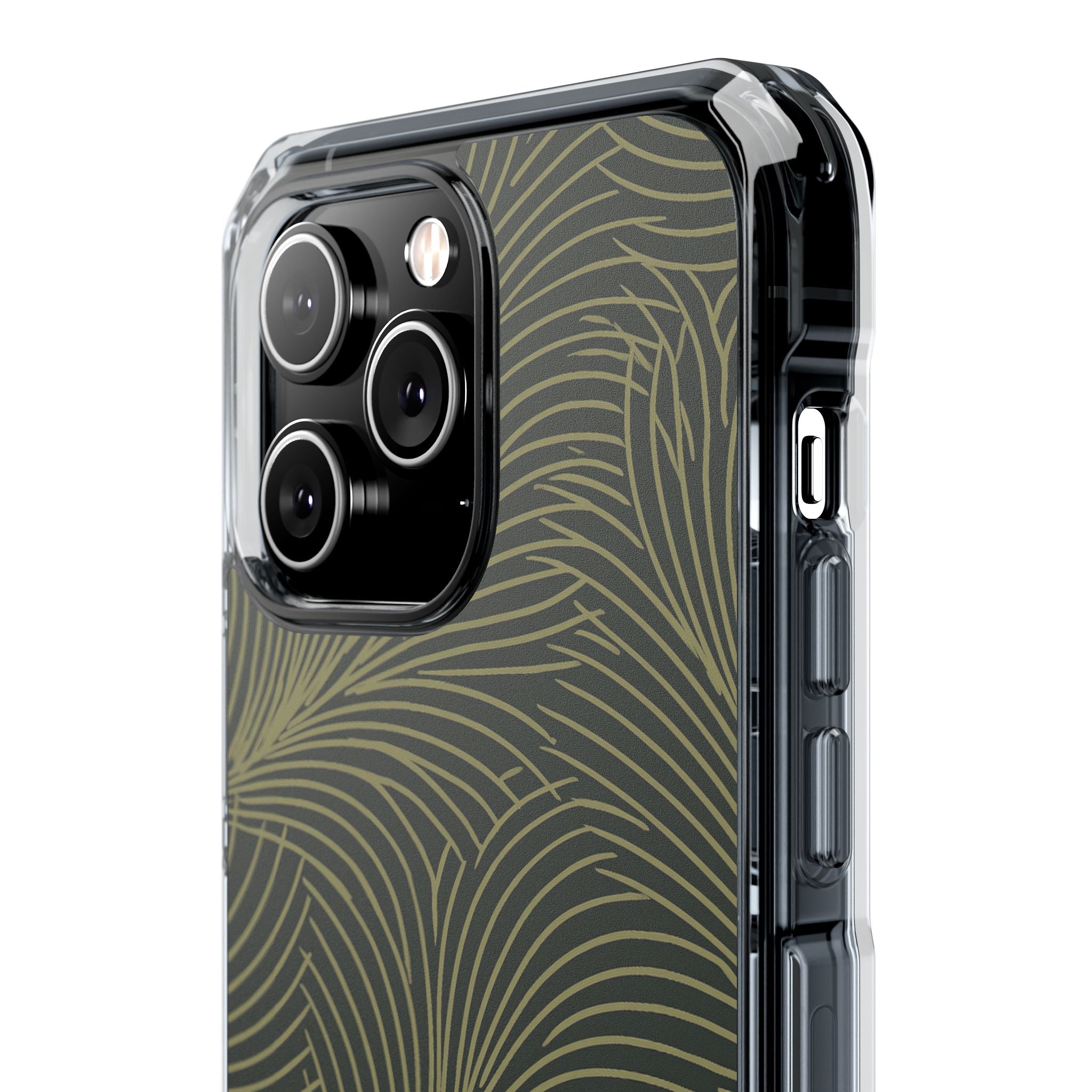 Green Impact MagSafe Phone Case for iPhone - Dark Olive Plume