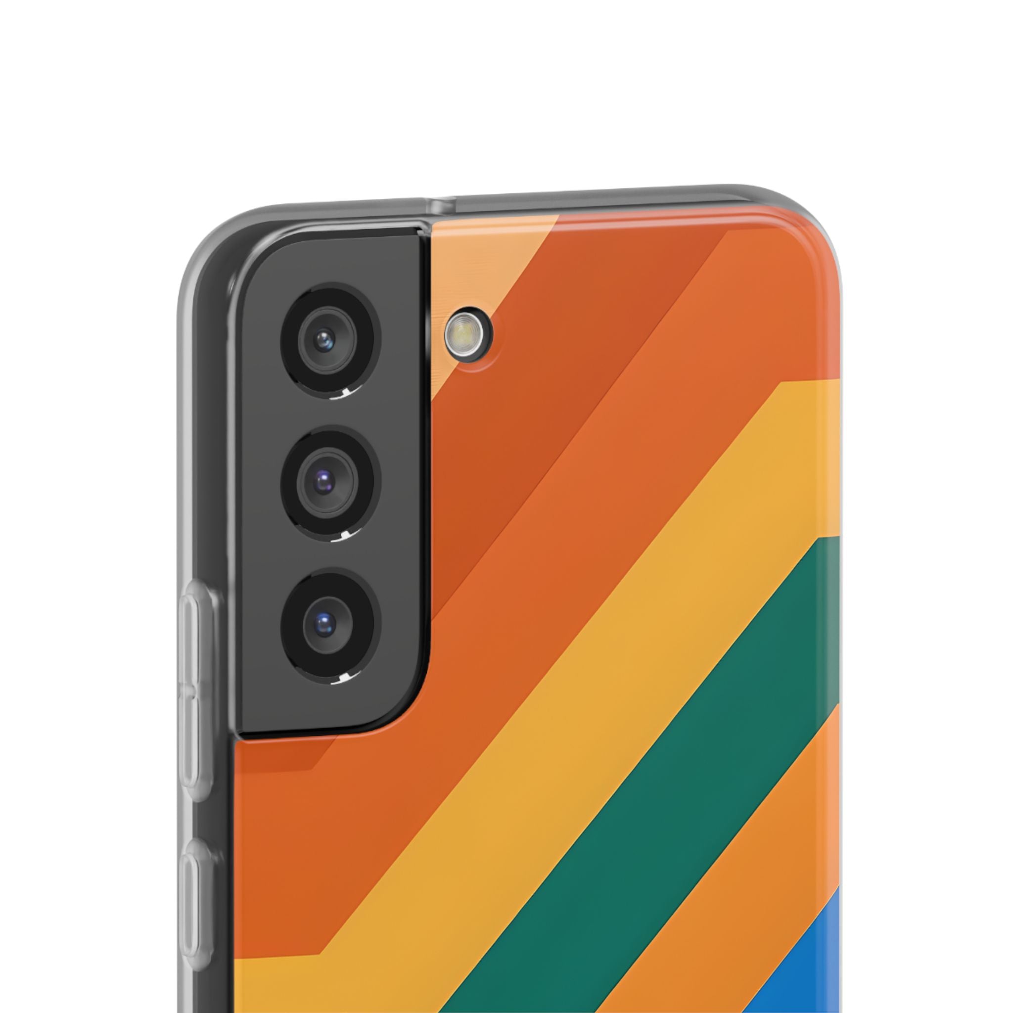 Retro Ridge Lines · Soft Phone Case for Samsung