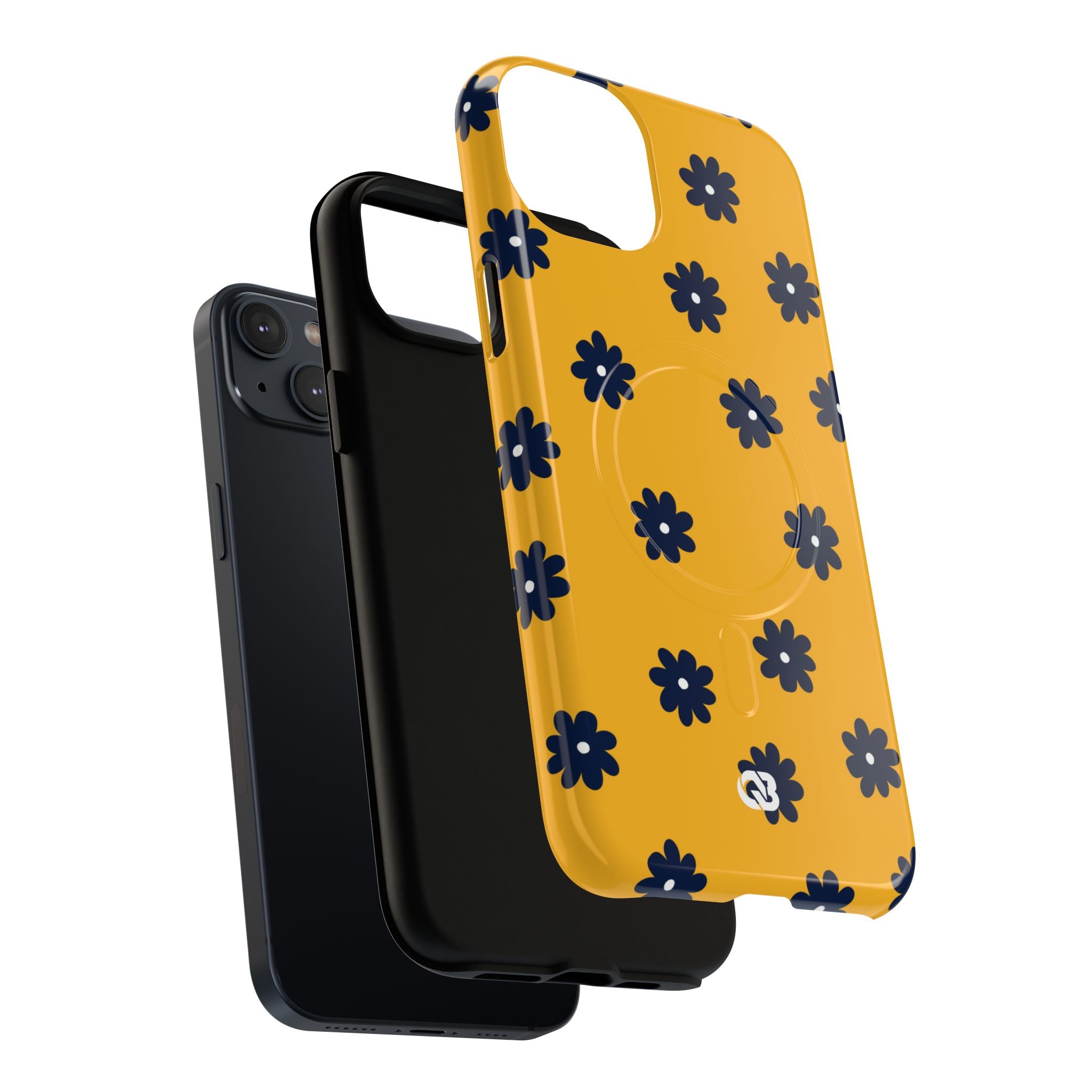 Navy Daisy Mustard · Tough+ Phone Case for iPhone · Magsafe