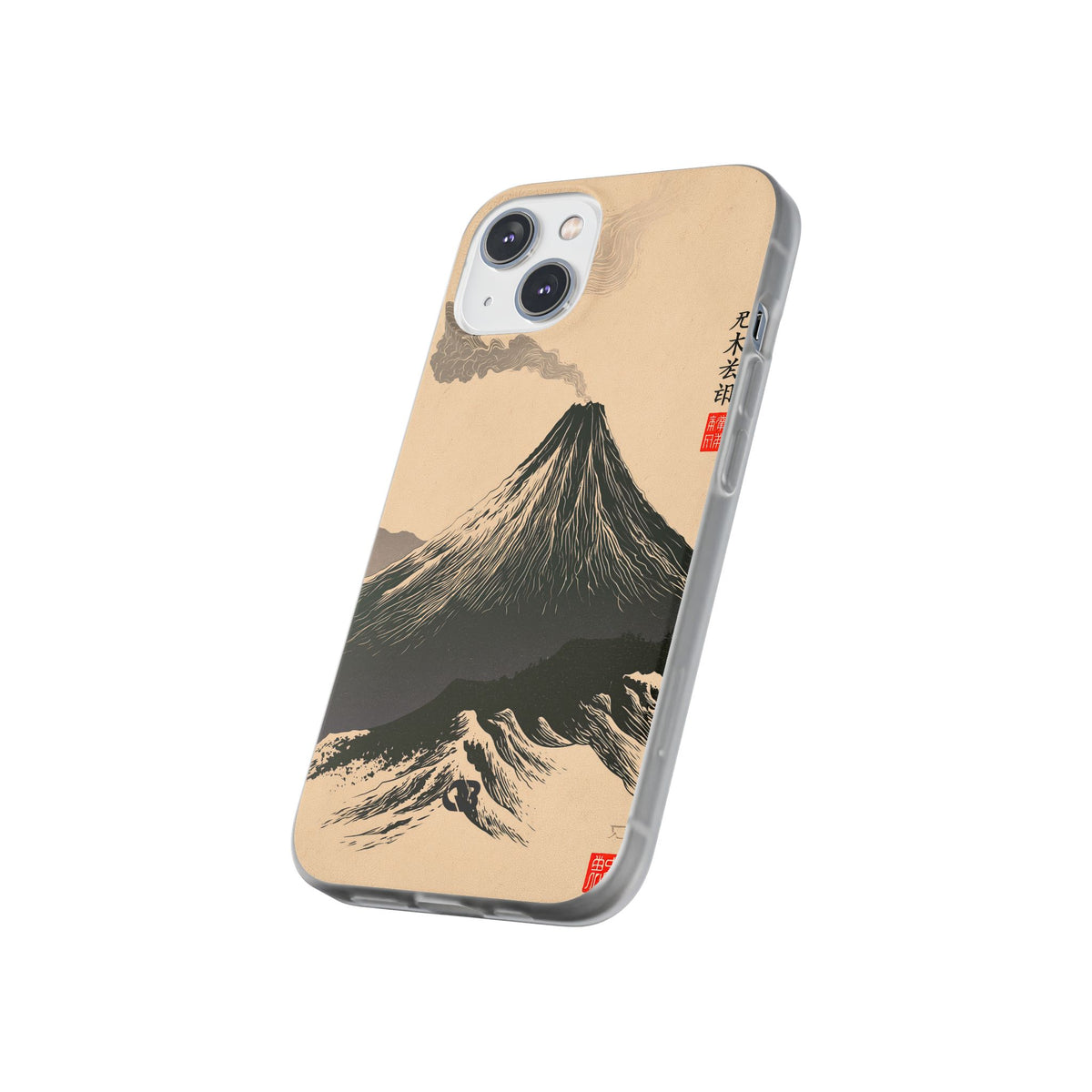 Beige Lite Phone Case for iPhone - Obsidian Ink Summit