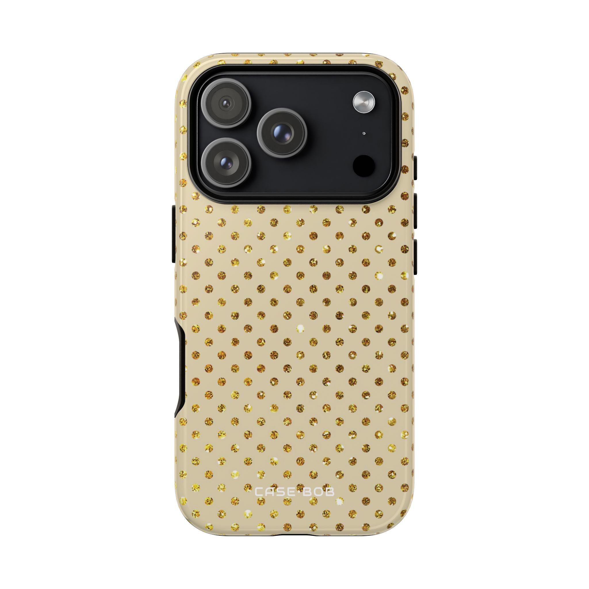 Gold Glitzer Raster iPhone 17 Pro Case - Tough