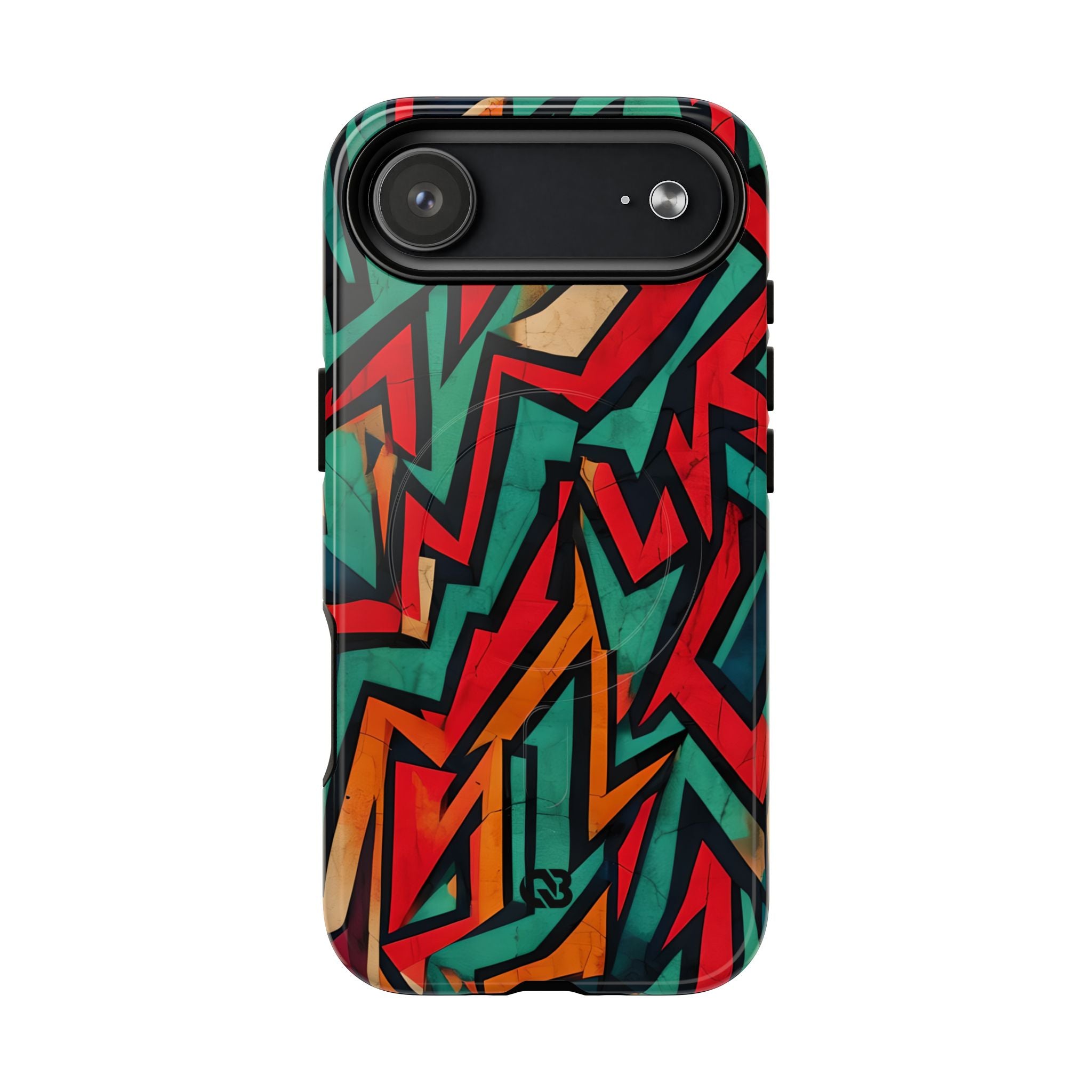 Jagged Teal Static · Tough+ Magsafe