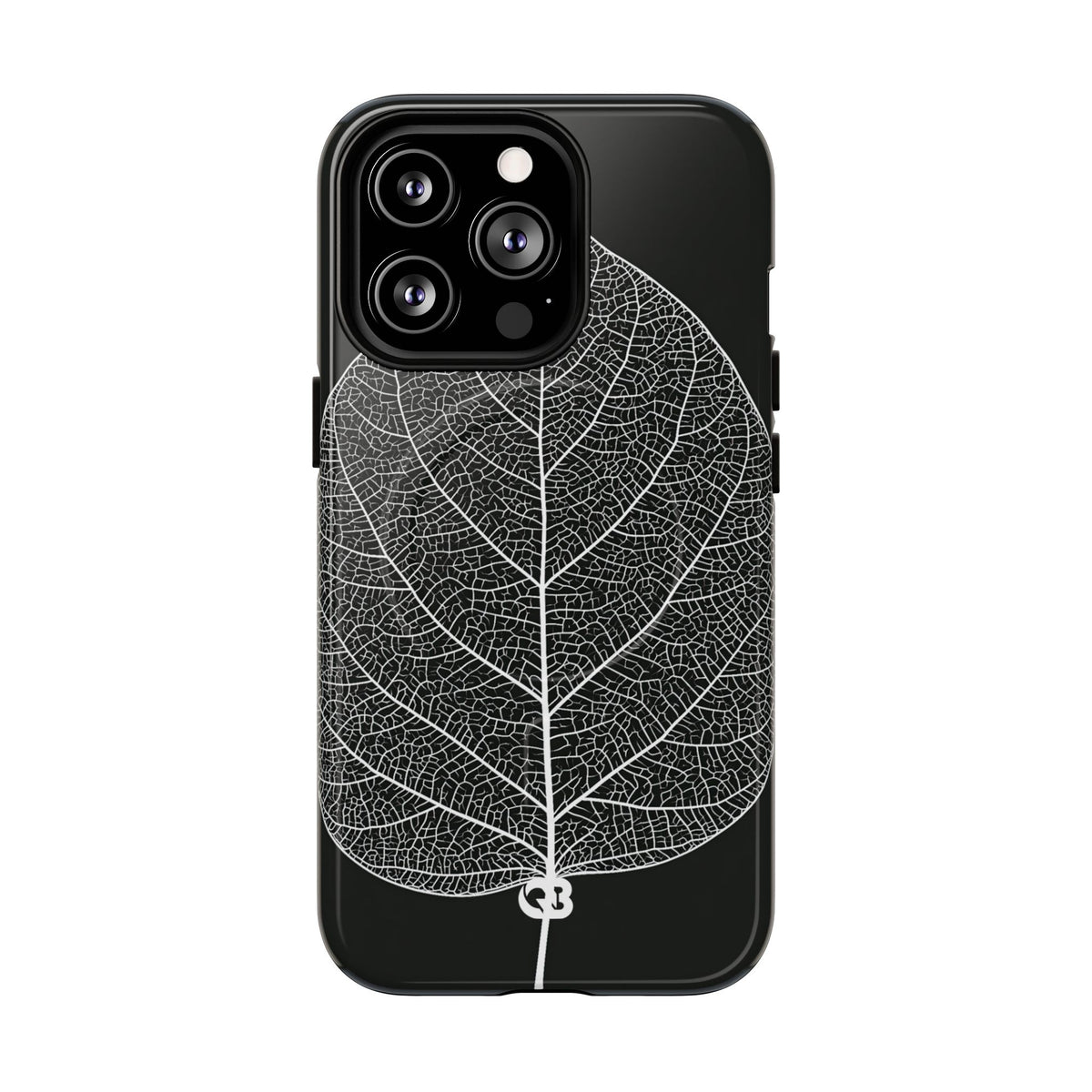 Monochrome Leaf Skeleton · Tough 2.0 Magnetic Phone Case for iPhone · Black