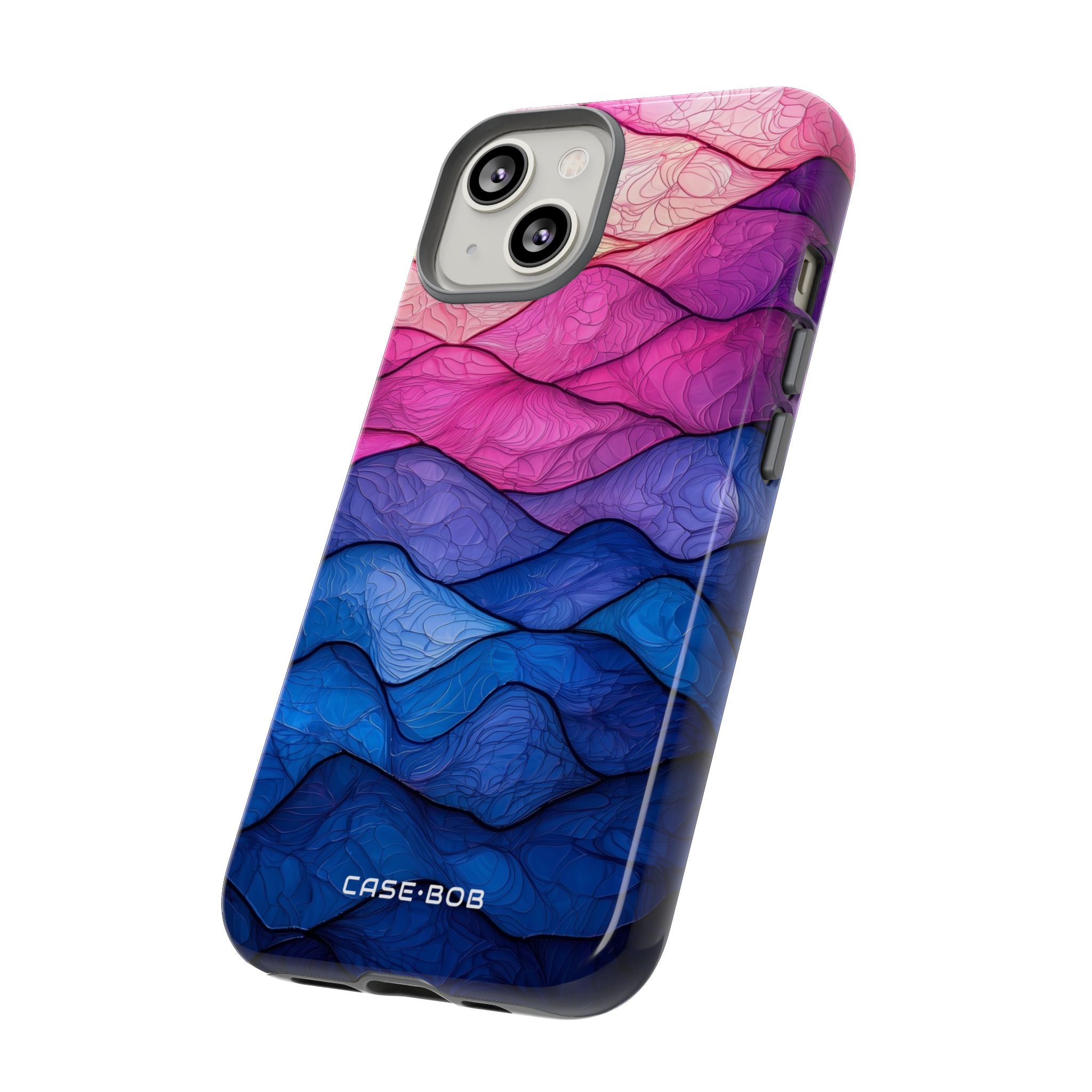Wavy Vein Gradient iPhone 14 Case - Tough