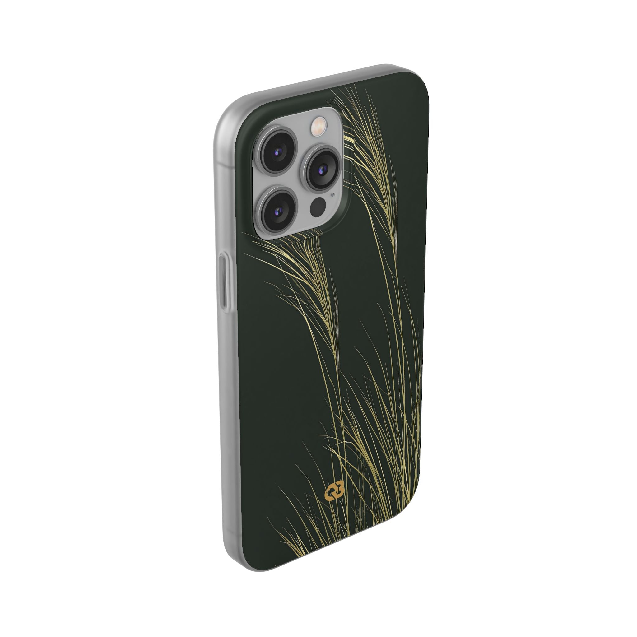 Green Lite Phone Case for iPhone - Midnight Gilded Grass