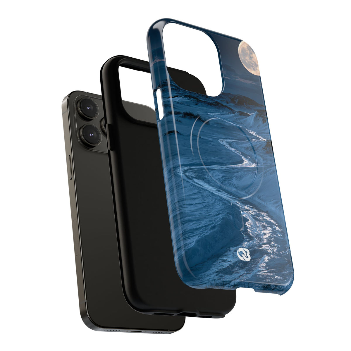 Arctic Moon Drift · Tough 2.0 Magnetic Phone Case for iPhone · Blue