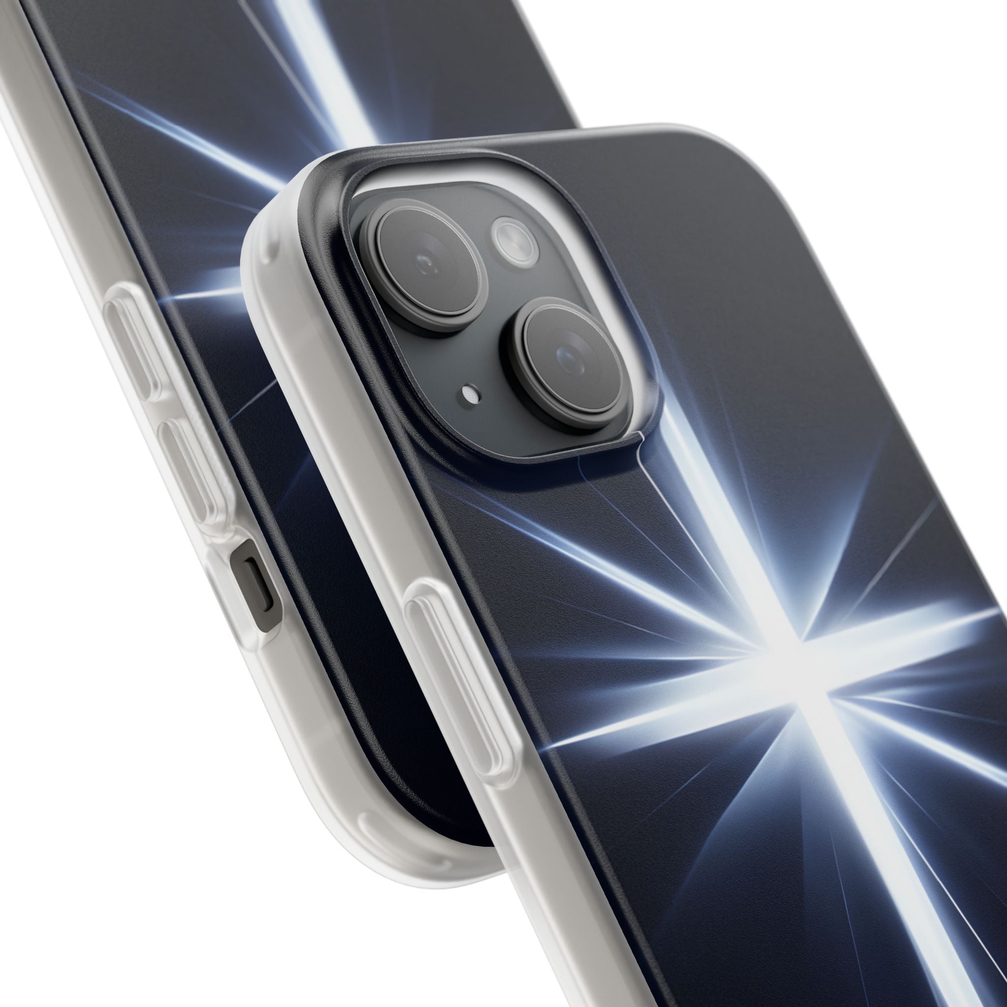 Glowing Crossburst iPhone 15 Case - Soft