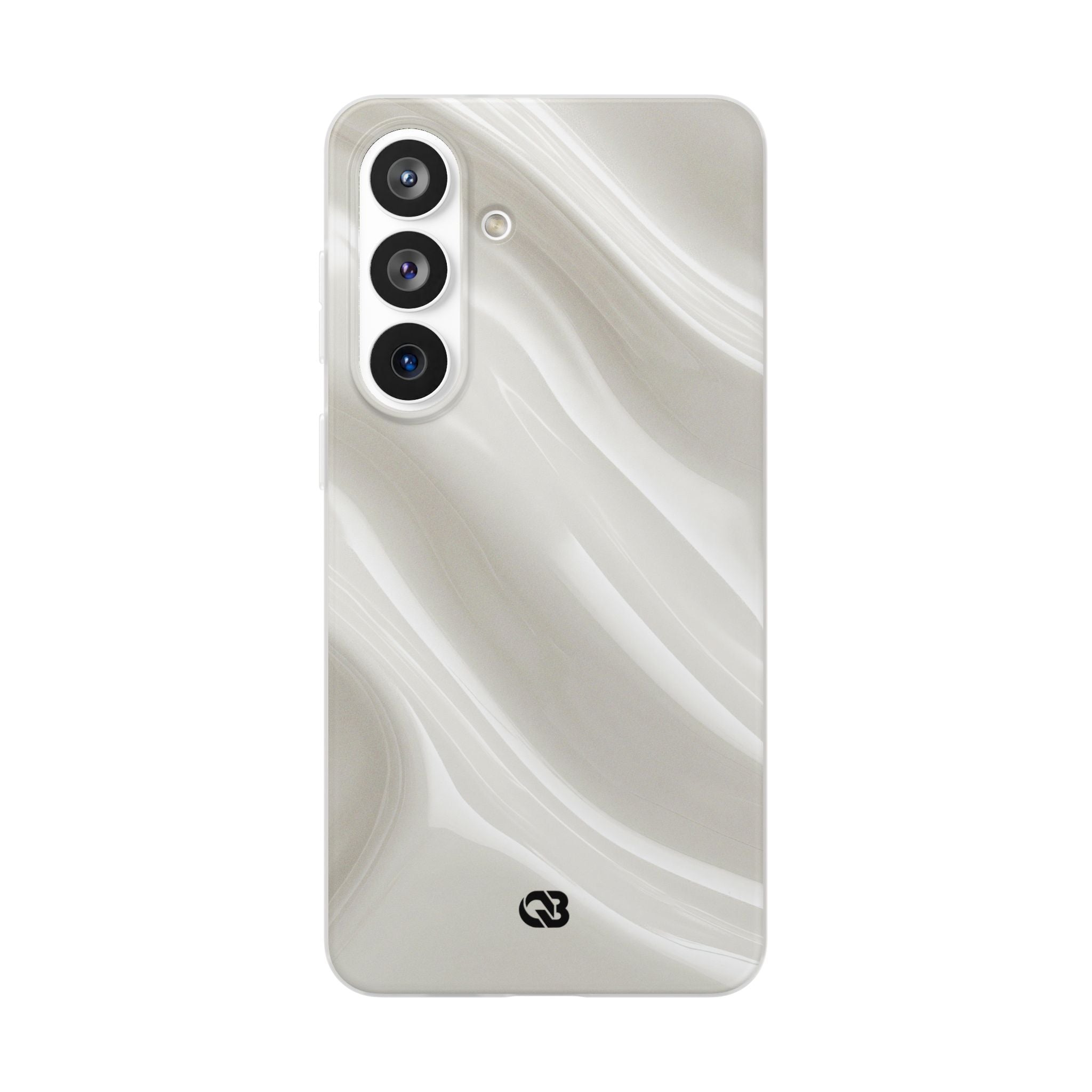 White Lite Phone Case for Samsung - Polished Ivory Wave
