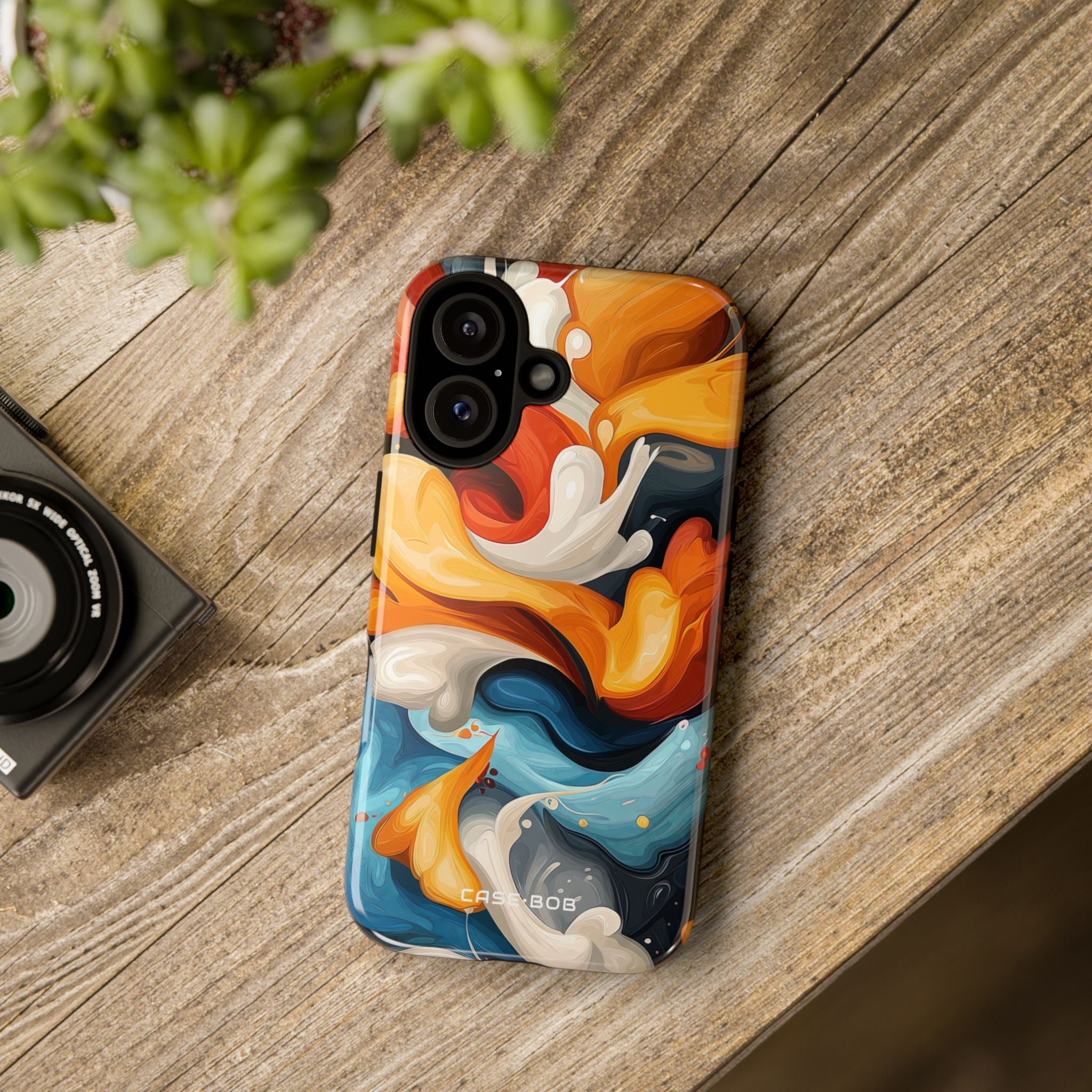 Crimson Ribbon iPhone 16 Case - Tough