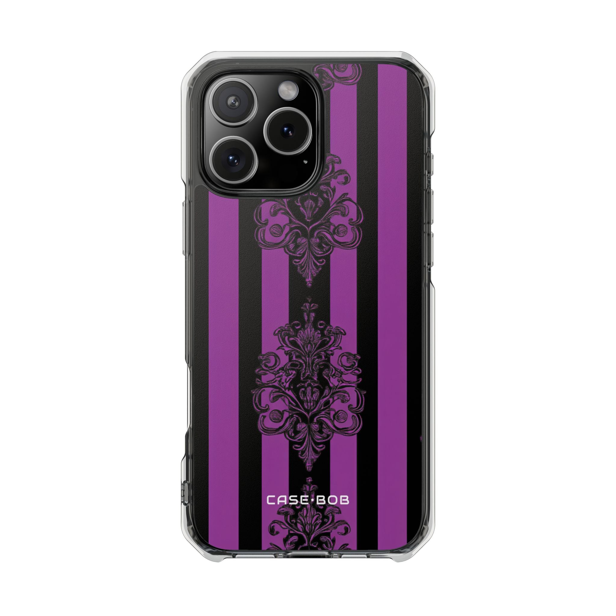 Damask Elegance Purple iPhone 16 Pro Max Case - Impact