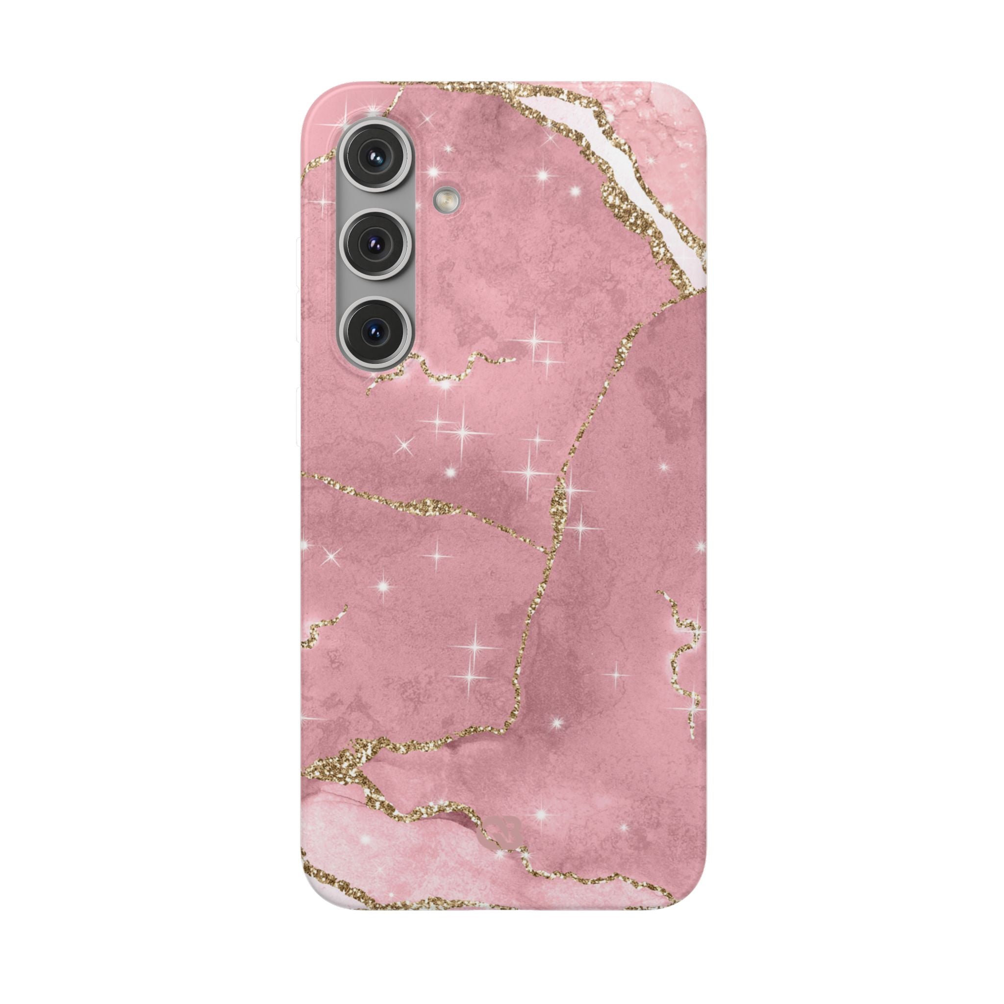 Rose Sparkle Marble · Soft Phone Case for Samsung