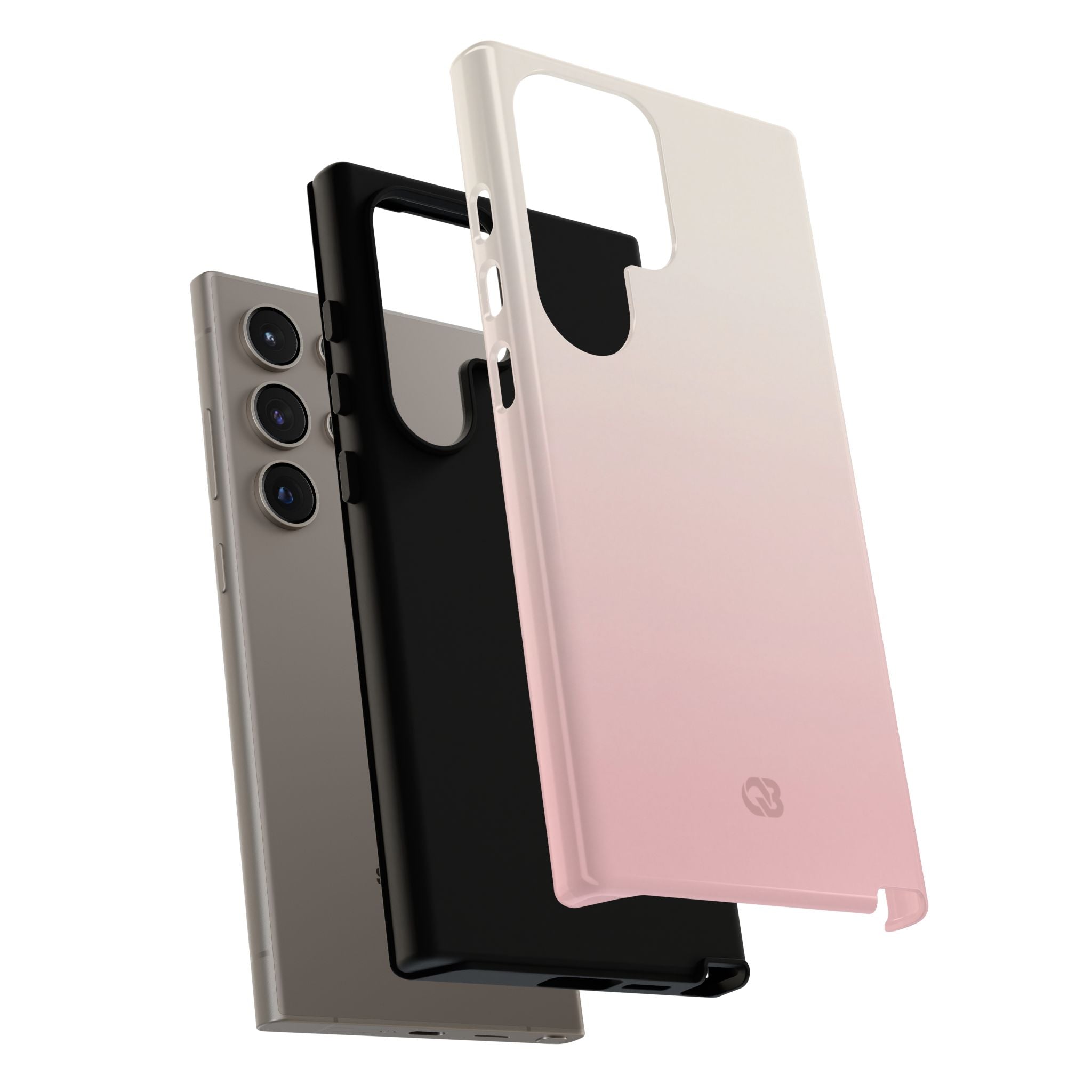 Pink Tough Phone Case for Samsung - Frosted Blush Horizon