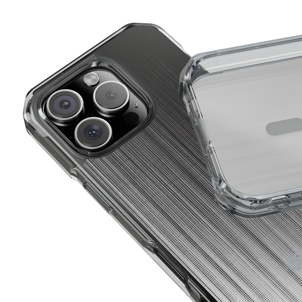 Grey Impact MagSafe Phone Case for iPhone - Static Vertical Dither