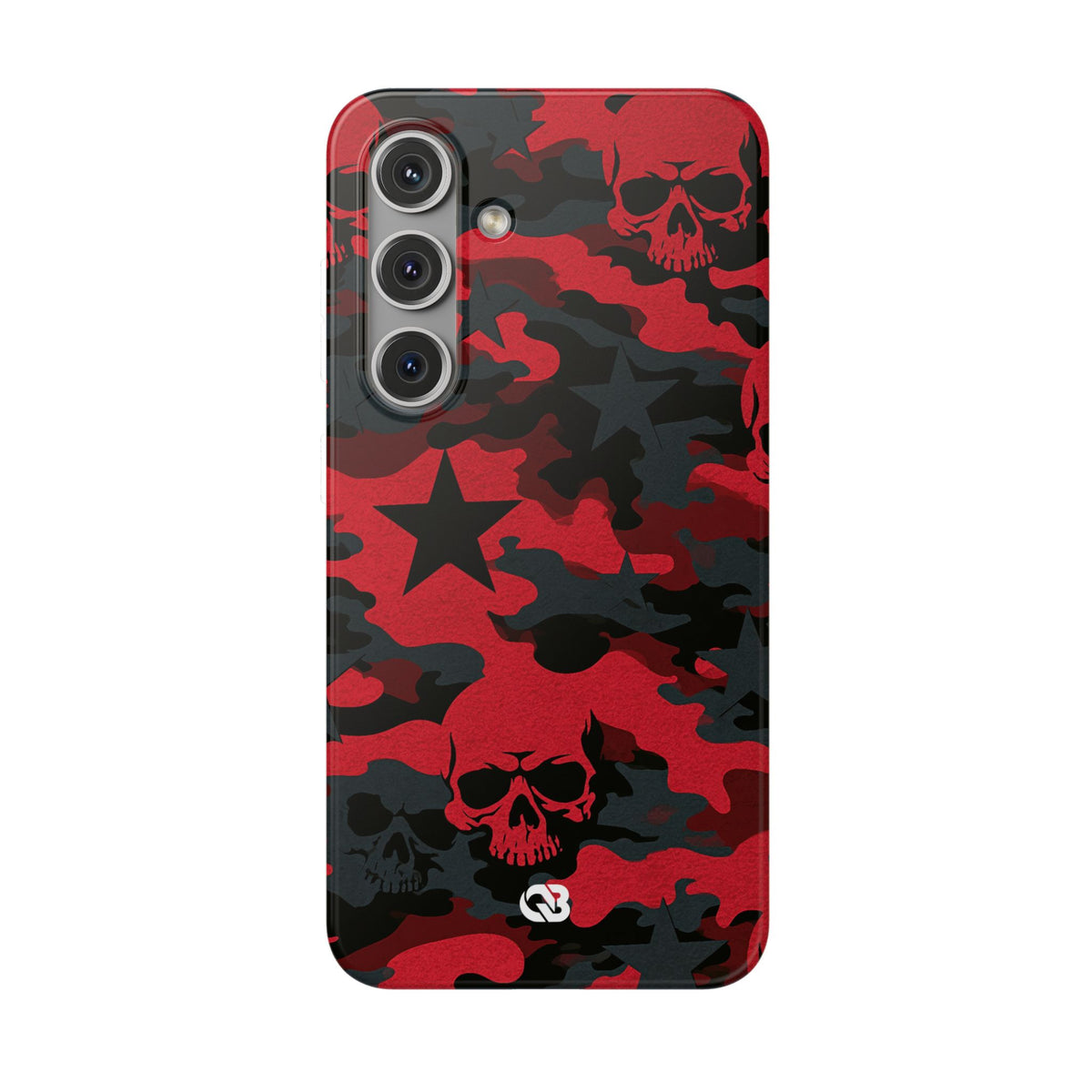 Crimson Skull Camo · Lite Phone Case for Samsung · Red