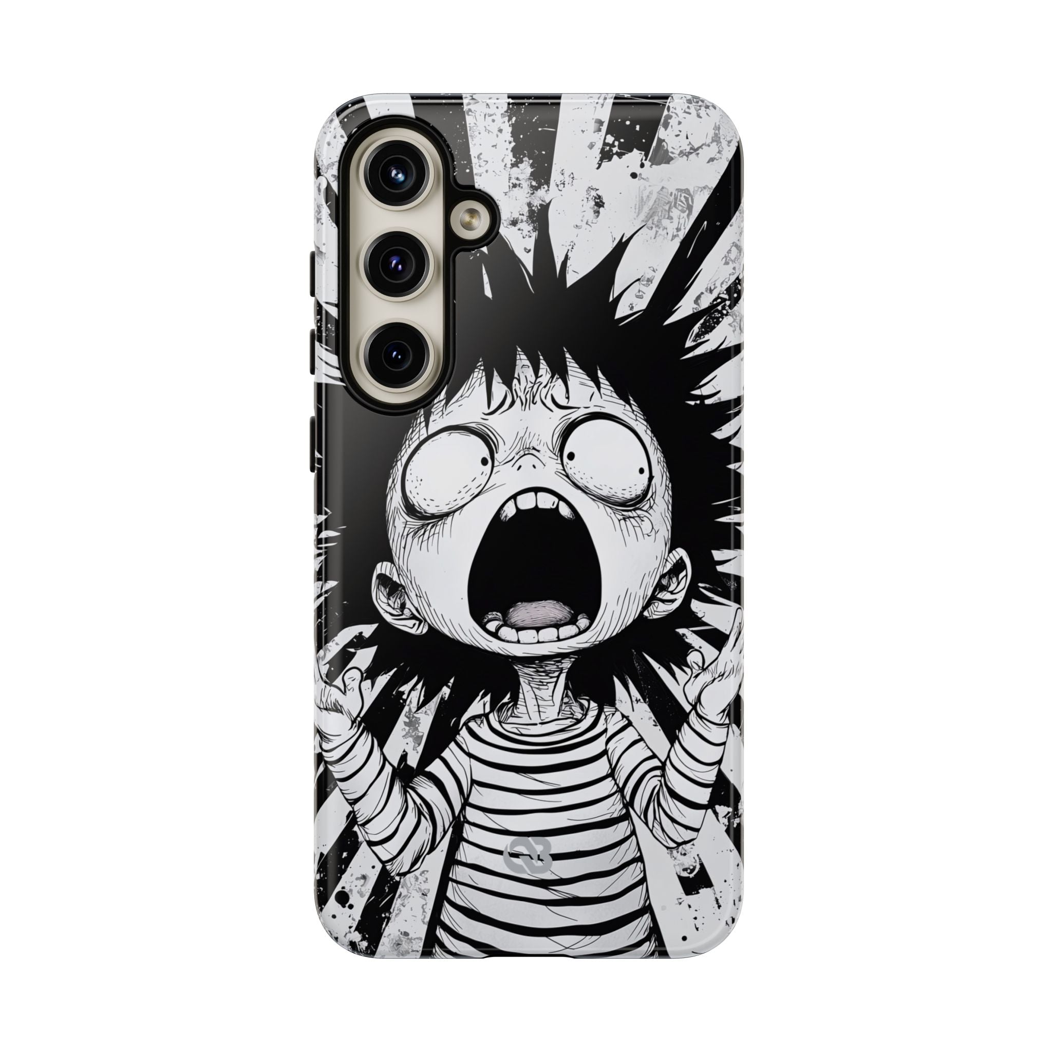 Chaotic Monochrome Scream · Tough Handyhülle für Samsung