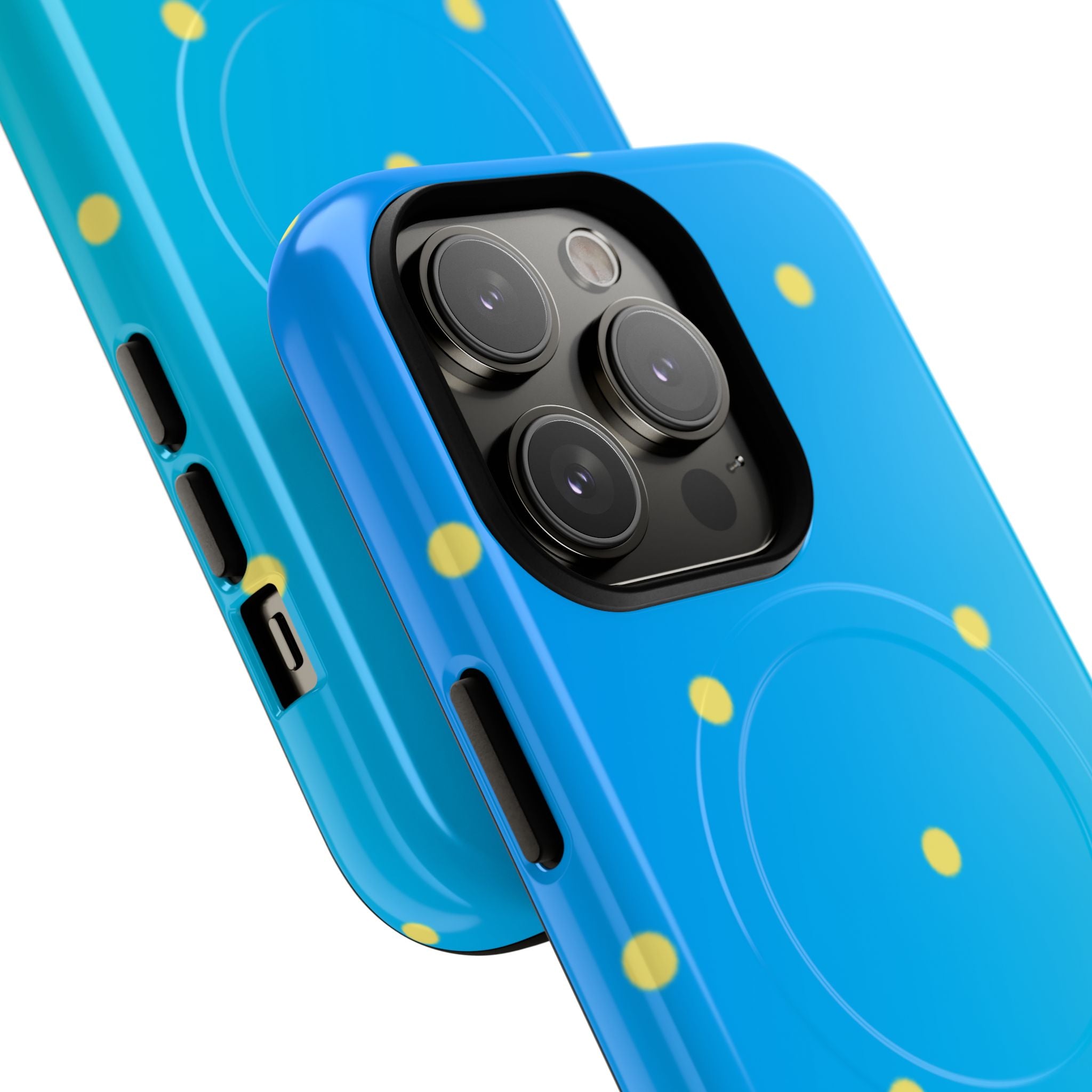 Cyan Sun Dots · Tough+ Phone Case for iPhone · Magsafe