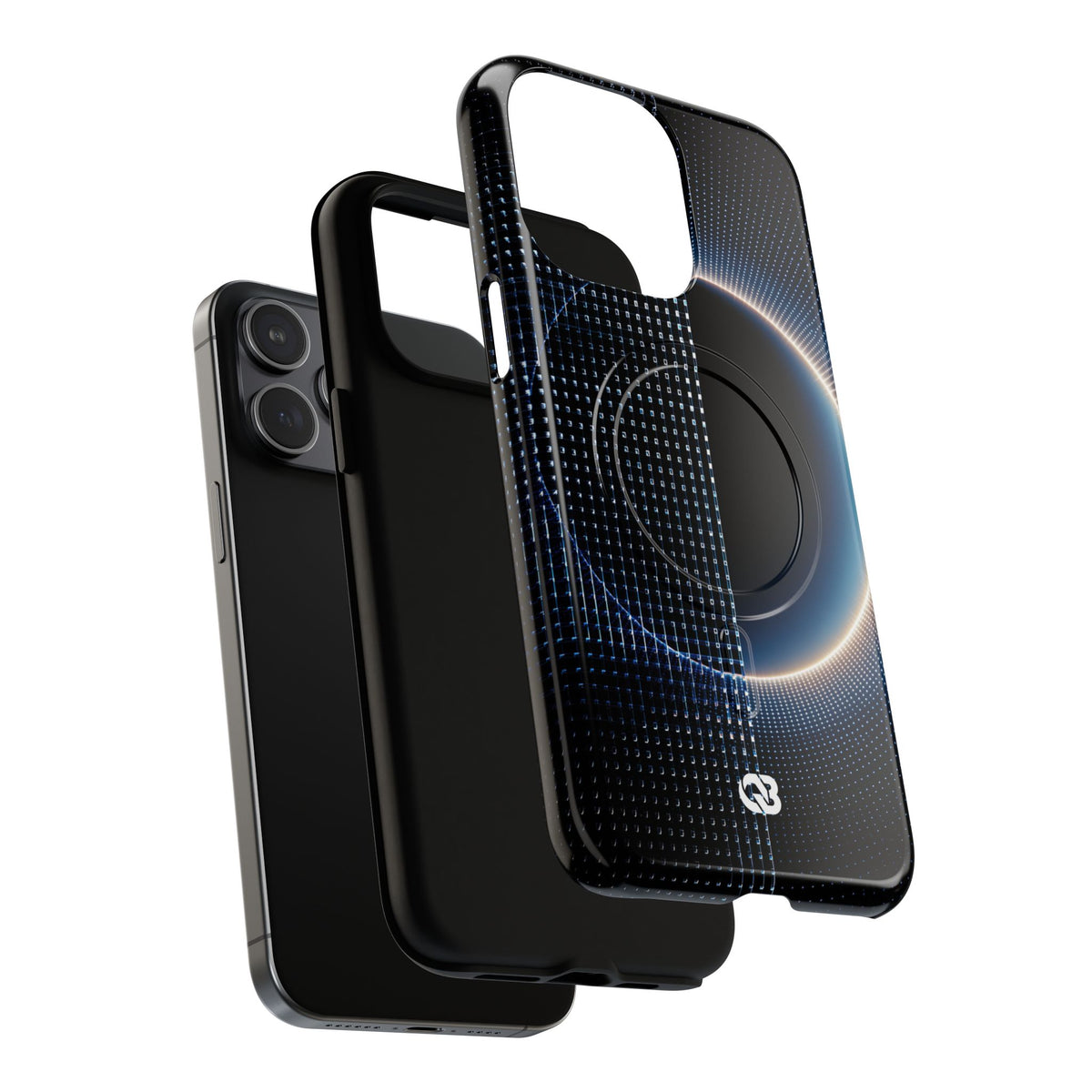 Luminous Meridian · Tough 2.0 Magnetic Phone Case for iPhone · Black
