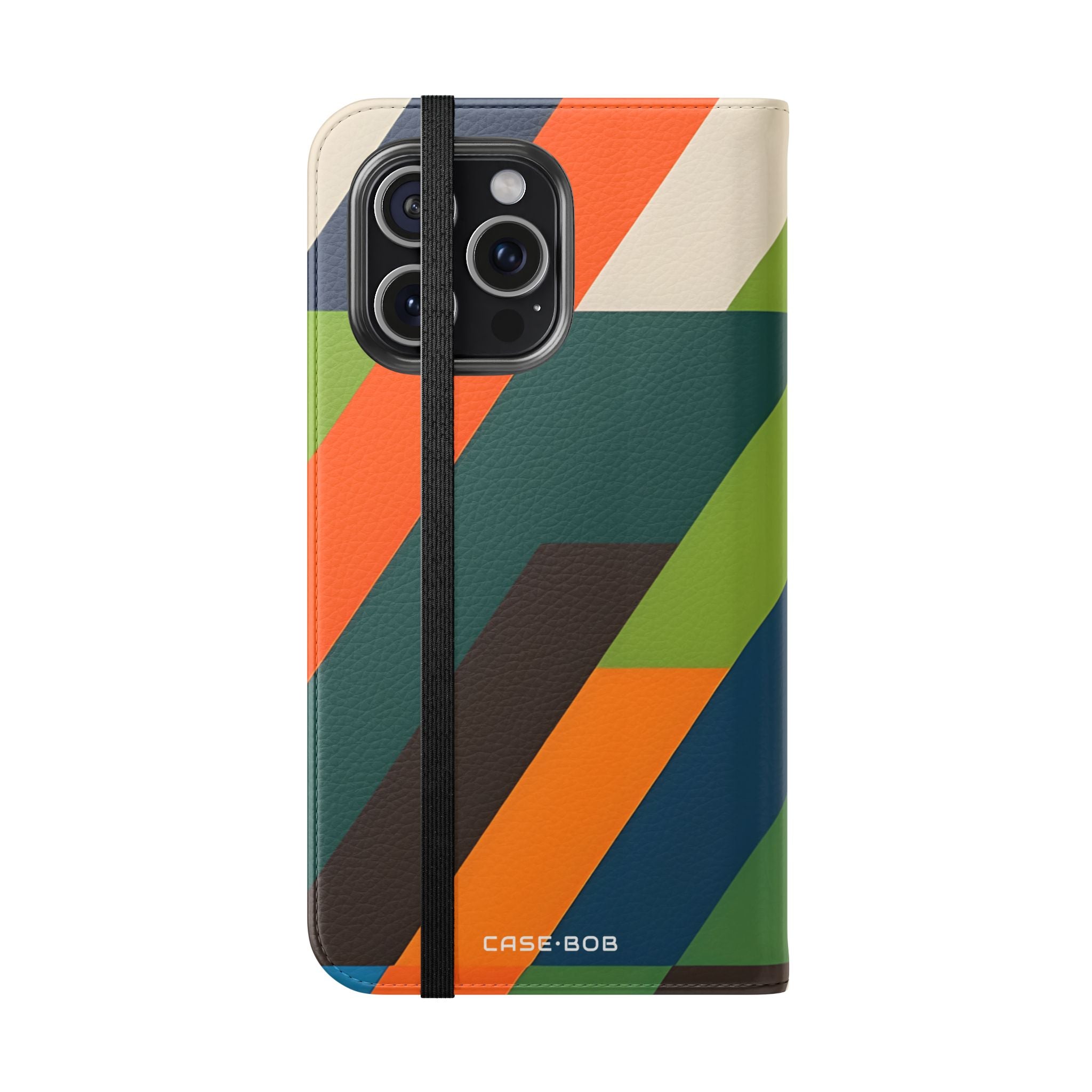 Zigzag Stripes - iPhone 15 Pro Max Case - Wallet