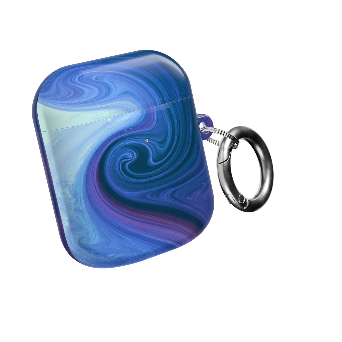 Azure Fluid Swirl · Hard Case for AirPods & AirPods Pro · Blue