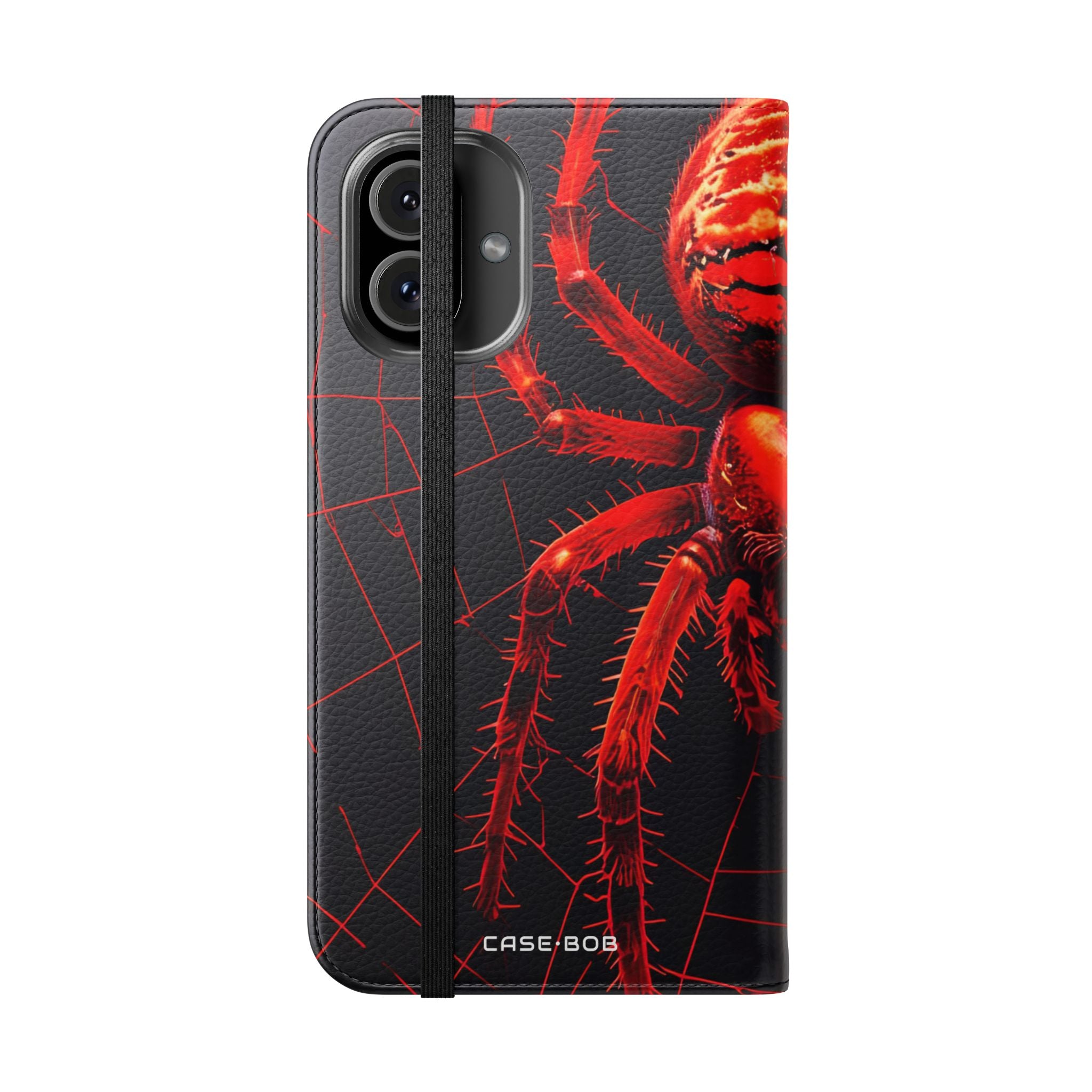 Crimson Spiderweb - iPhone 16 Plus Case - Wallet