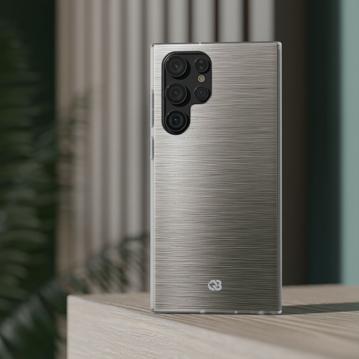 Grey Lite Phone Case for Samsung - Brushed Industrial Steel