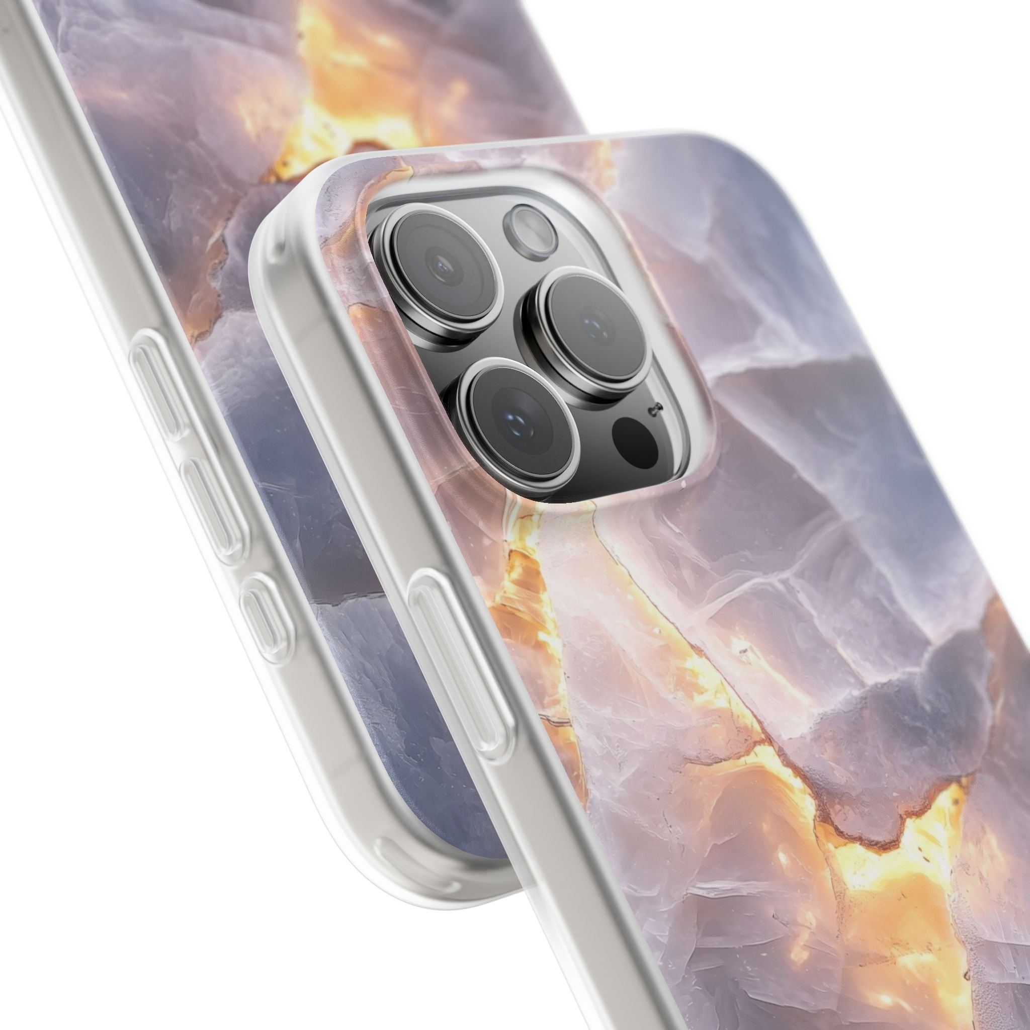 Crystal Veins iPhone 16 Pro Max Case - Soft