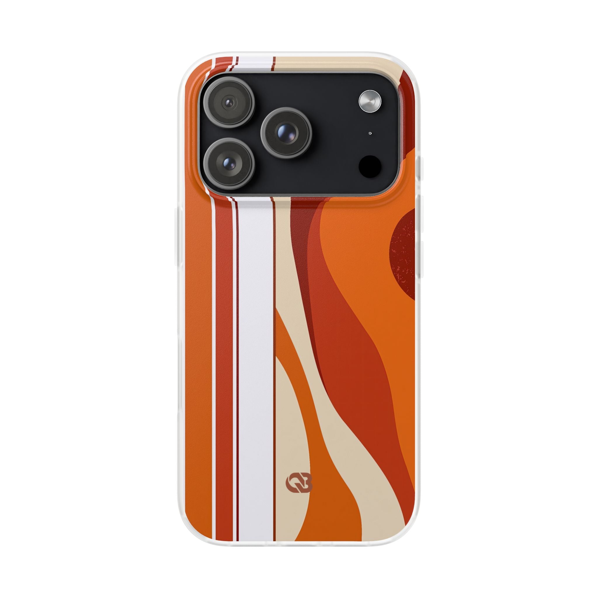 Orange Lite Phone Case for iPhone - Terracotta Metro Line