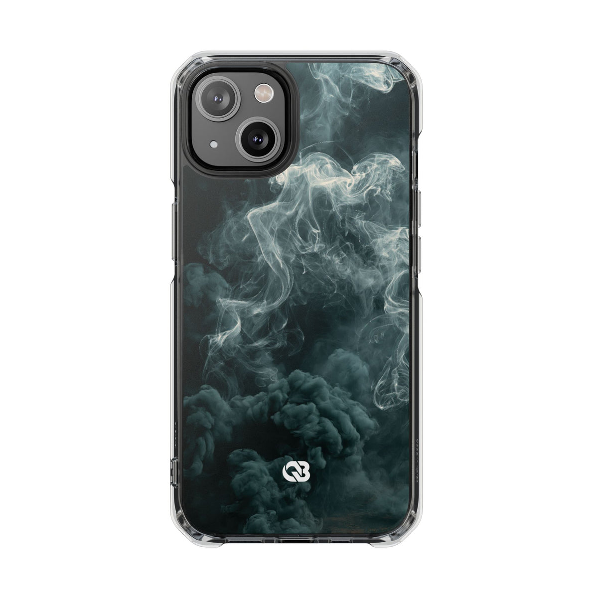 Luminescent Vapor Drift · Clear Impact Magnetic Phone Case for iPhone · Teal