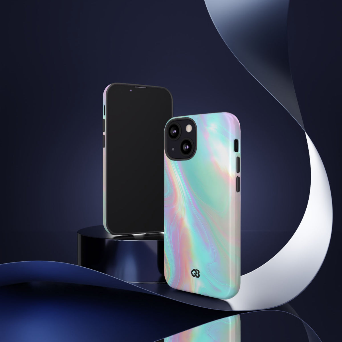 Prismatic Liquid Light · Tough Phone Case for iPhone · Teal