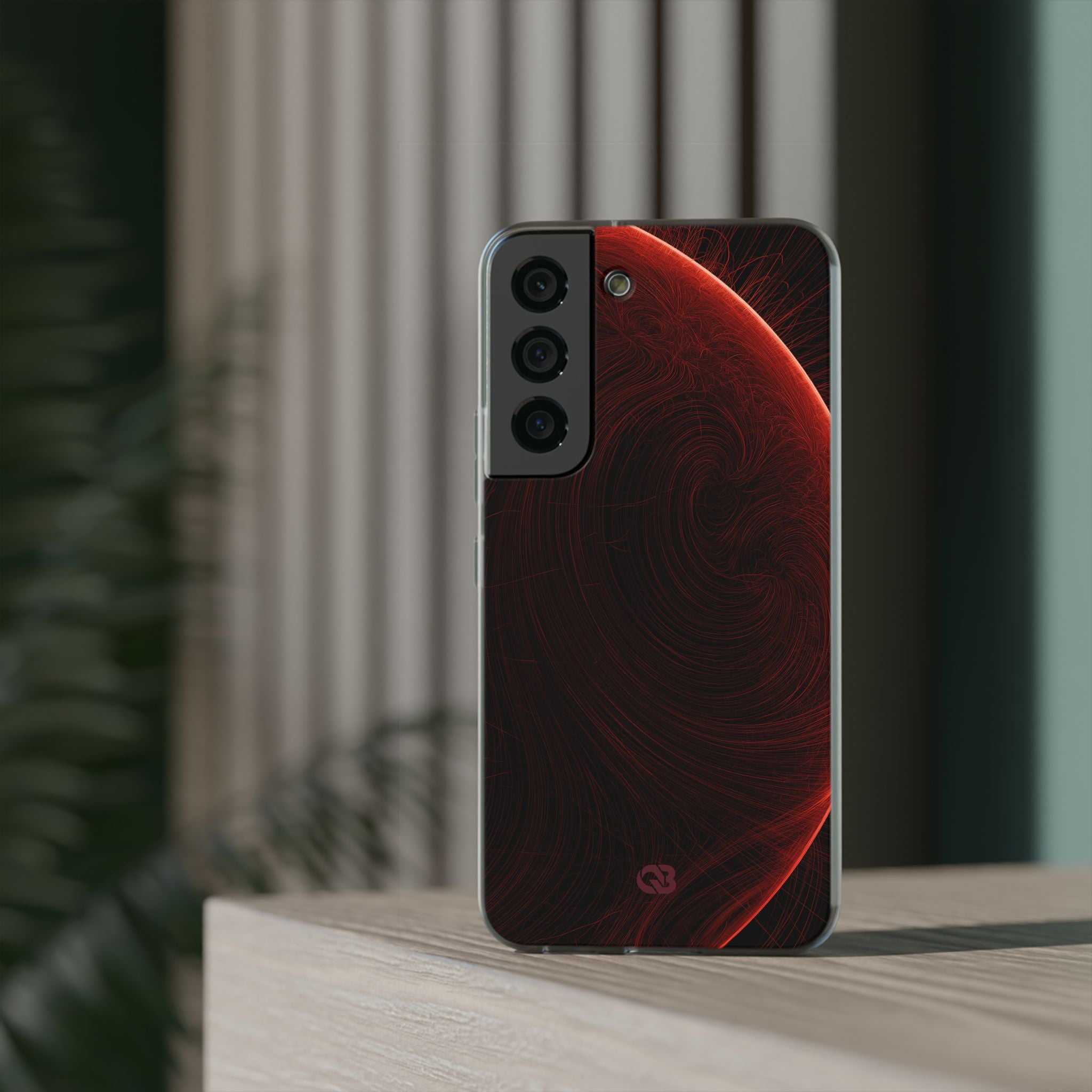 Red Lite Phone Case for Samsung - Crimson Flare Flux