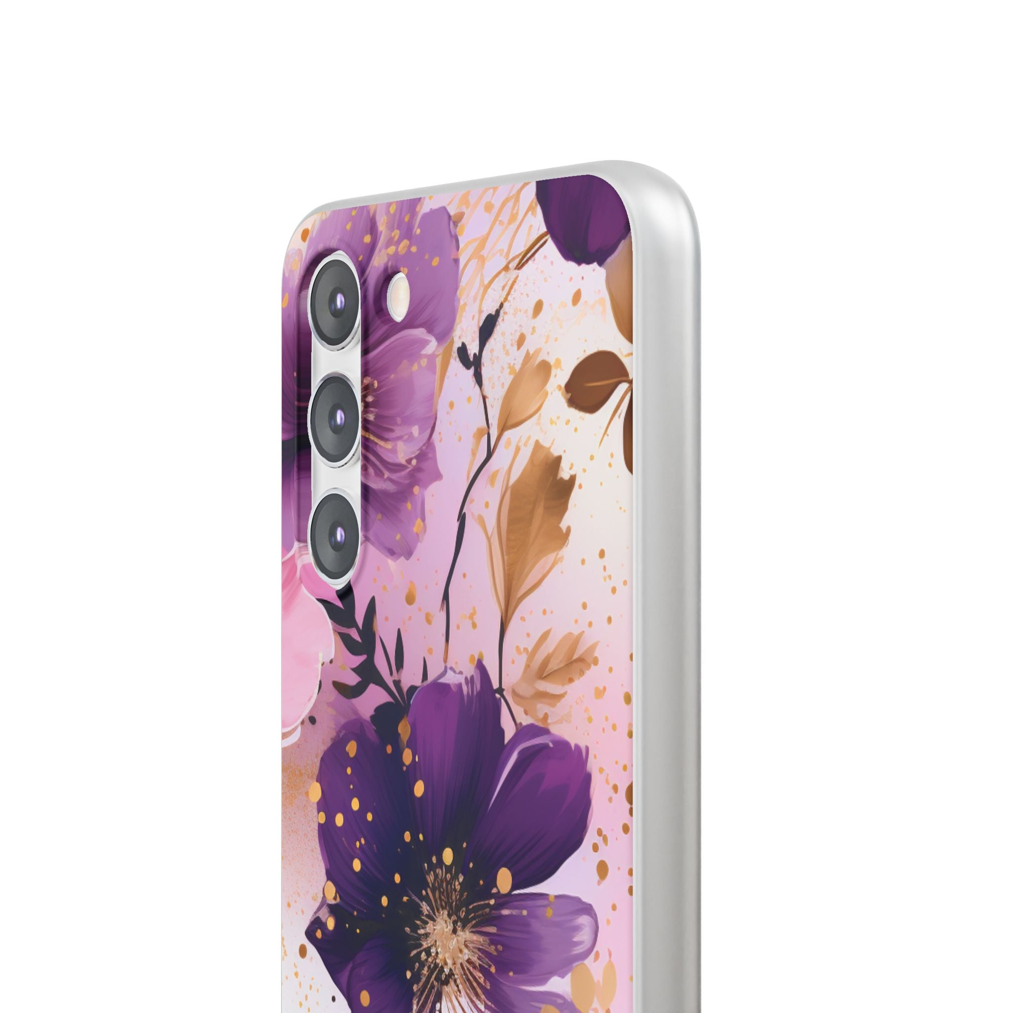 Gilded Violet Bloom · Soft Phone Case for Samsung