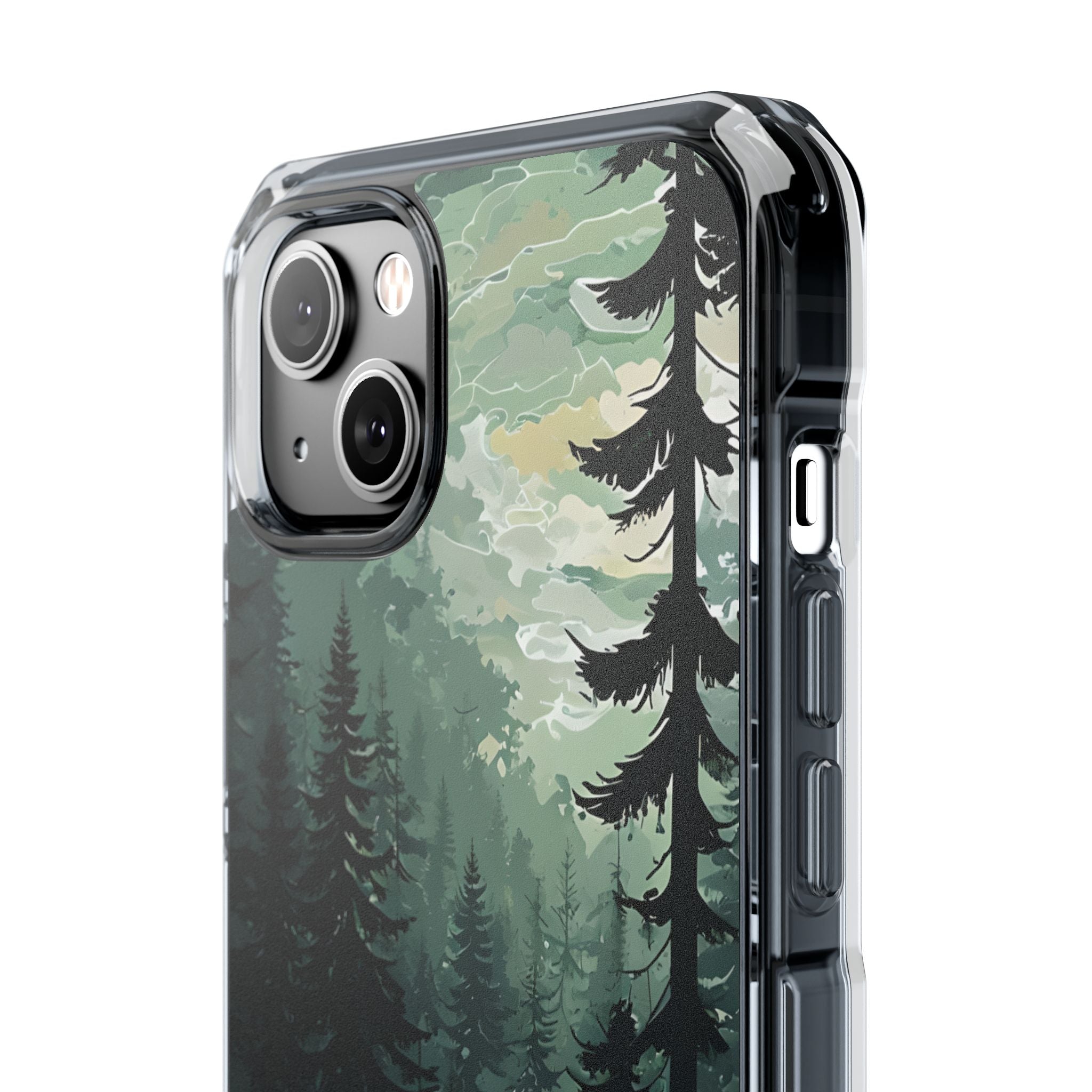 Misty Pine Shadow · Impact Phone Case for iPhone · Magsafe