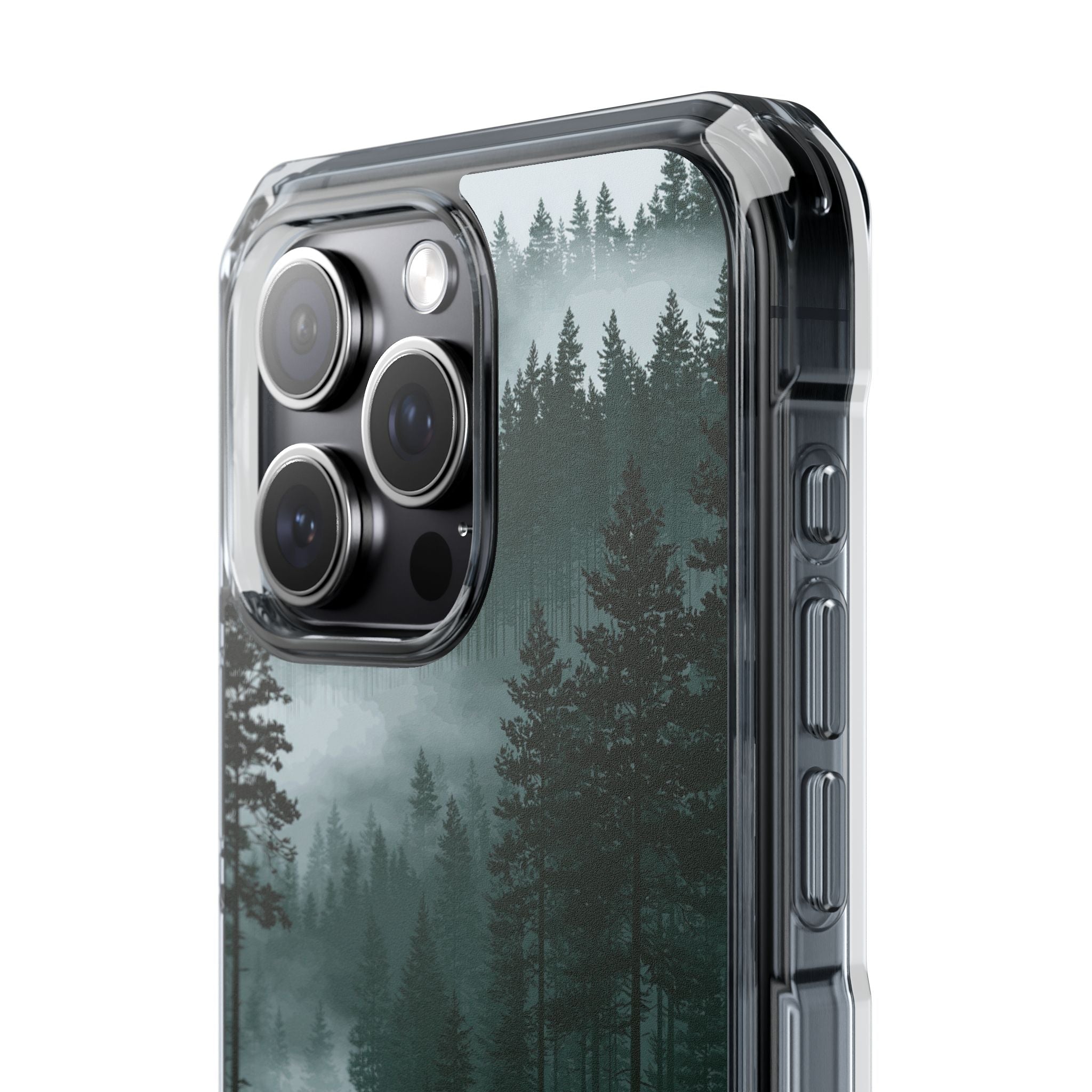 Green Impact MagSafe Phone Case for iPhone - Misty Evergreen Mirror