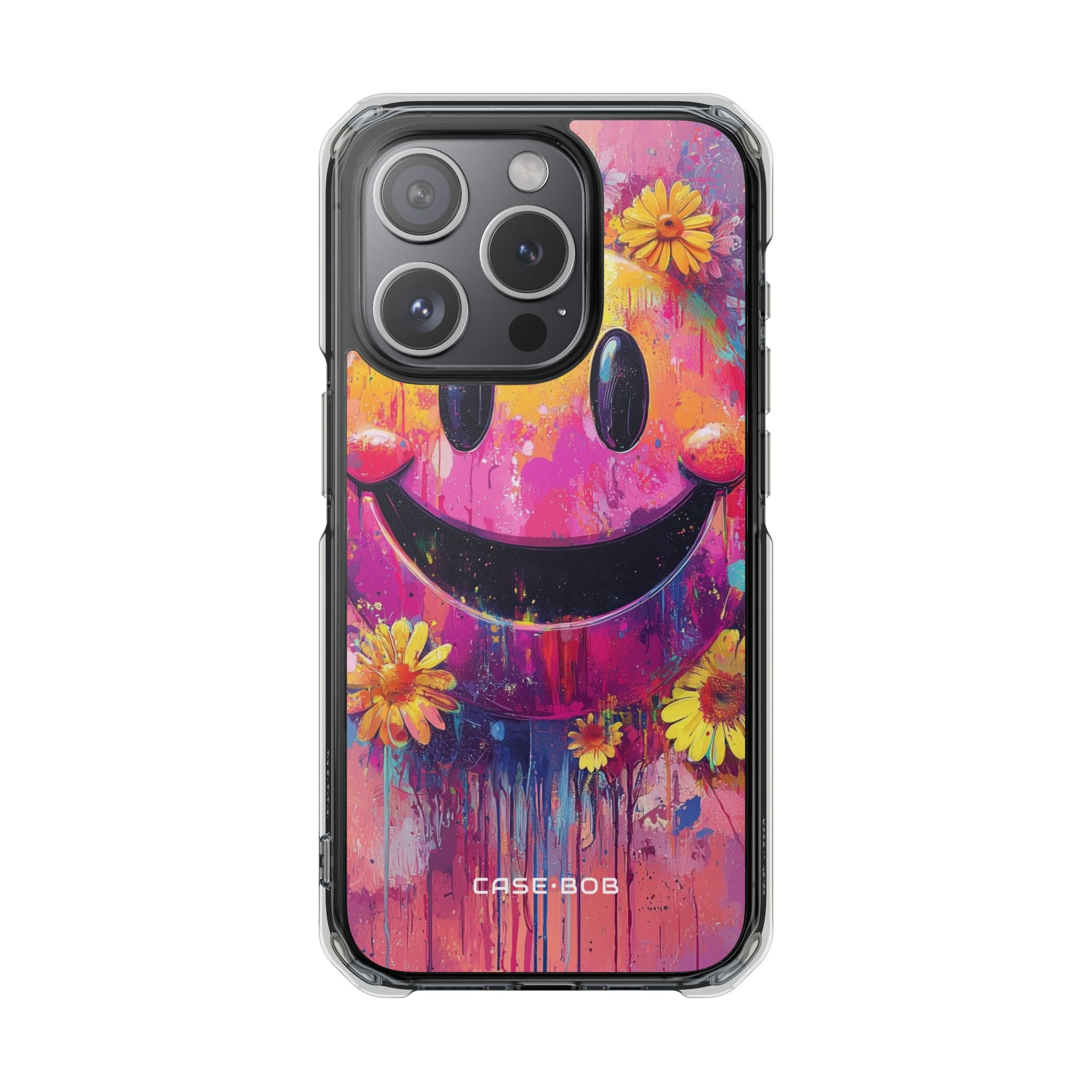 Smiley Bloom iPhone 15 Pro Case - Impact